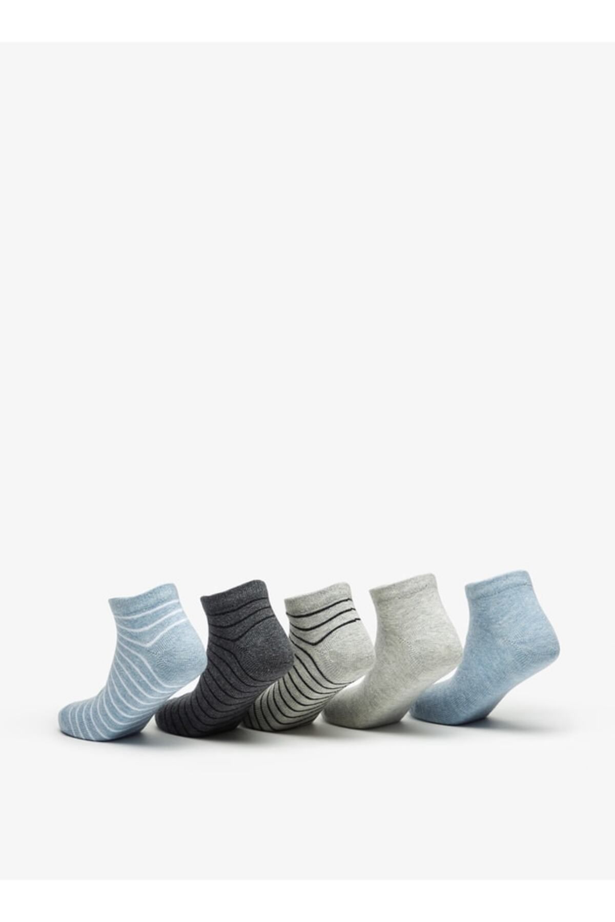 LBL by Shoexpress-Assorted Ankle Length Socks - Set of 5 3
