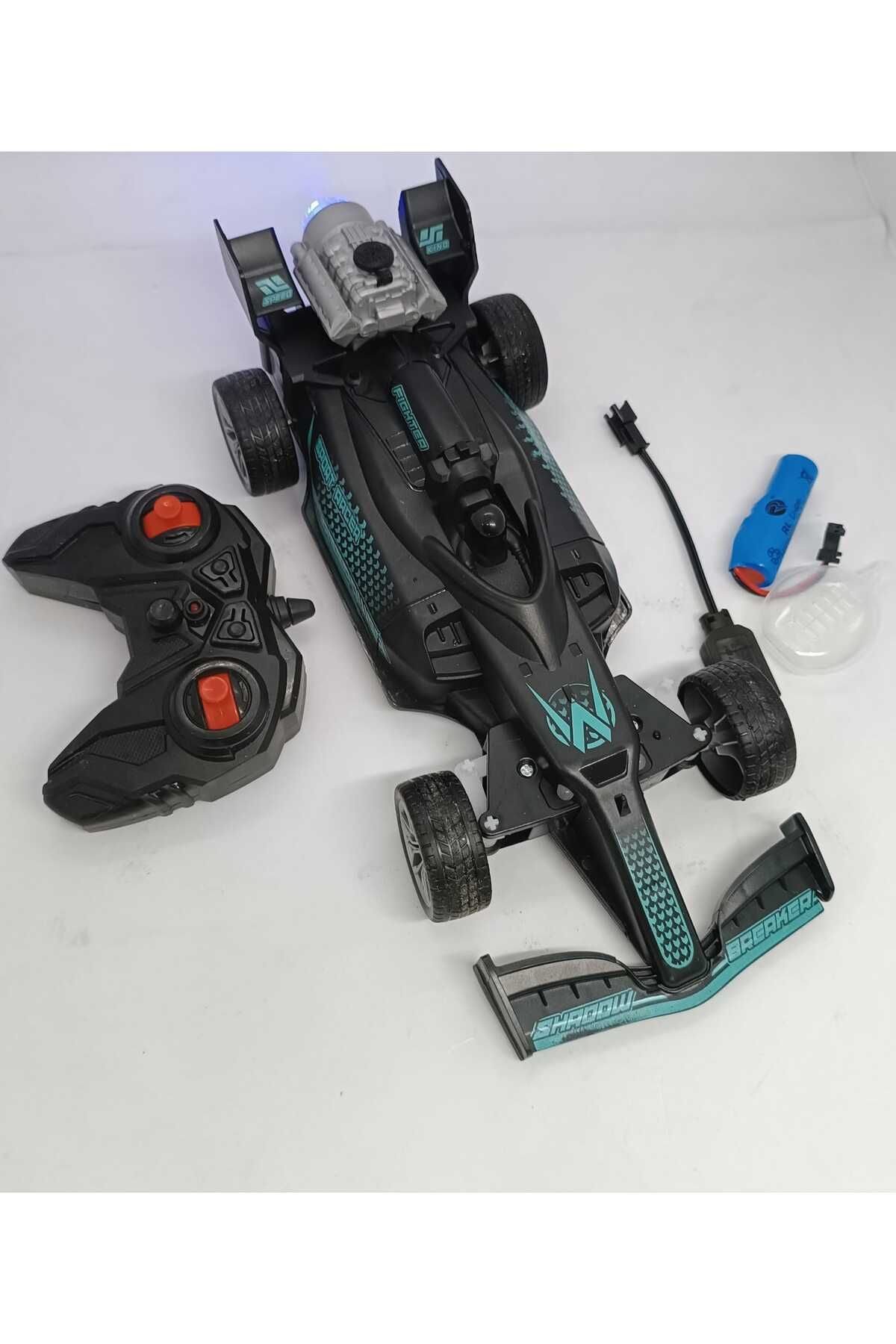 Süper Hızlı Uzaktan Kumandalı Şarjlı Formula 1 Arabası Buhar Atan Duman Çıkaran F1 Araba
