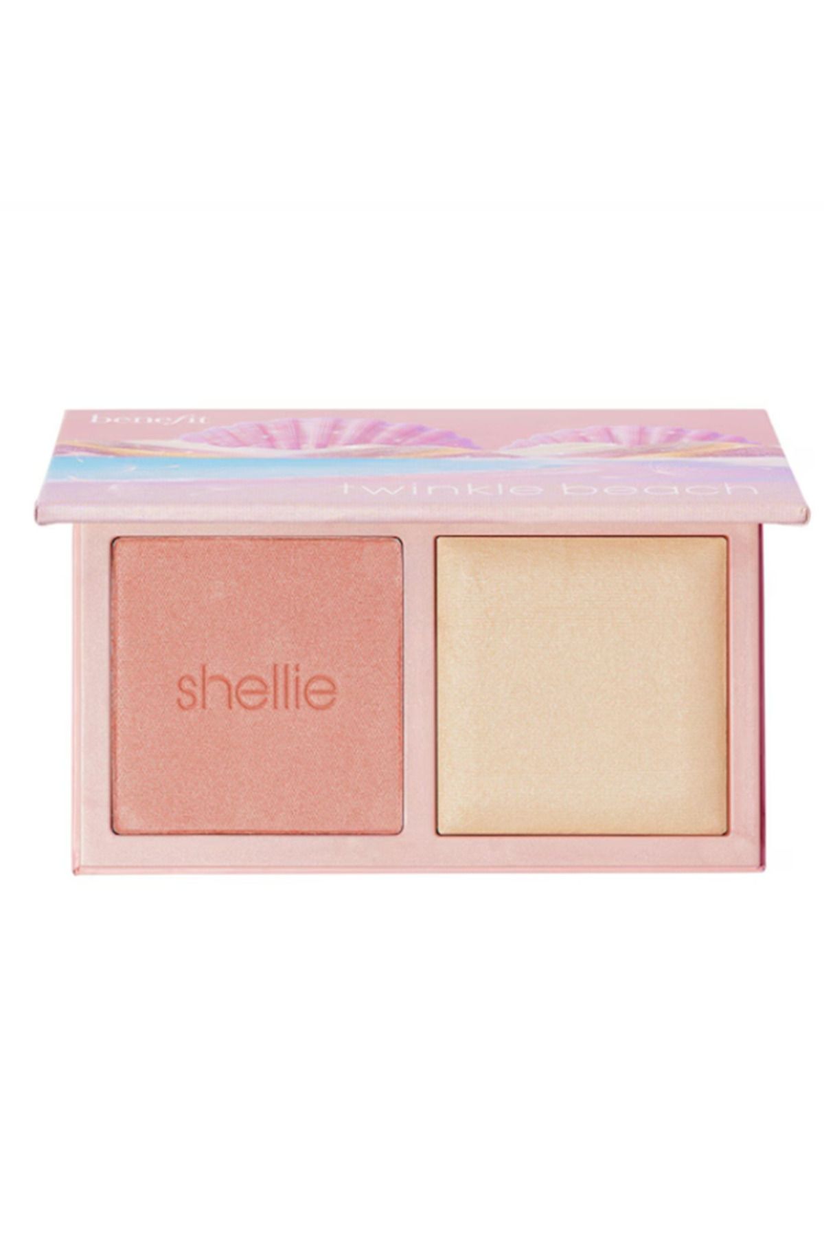 benefit cosmetics Twinkle Beach Blush & Highlighter -Mini Boy Allık ve aydınlatıcı paleti