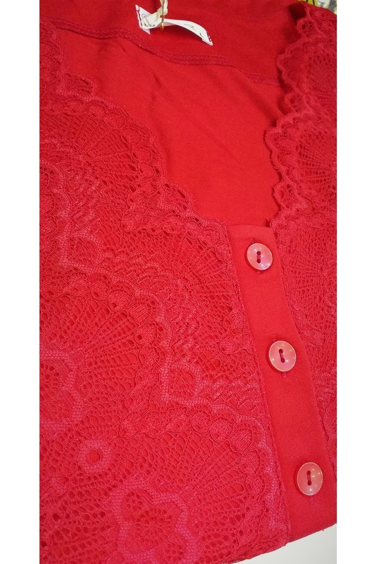 FLZ-Set Pijama Maternitate din dantelă mânecă scurtă Rosie 3