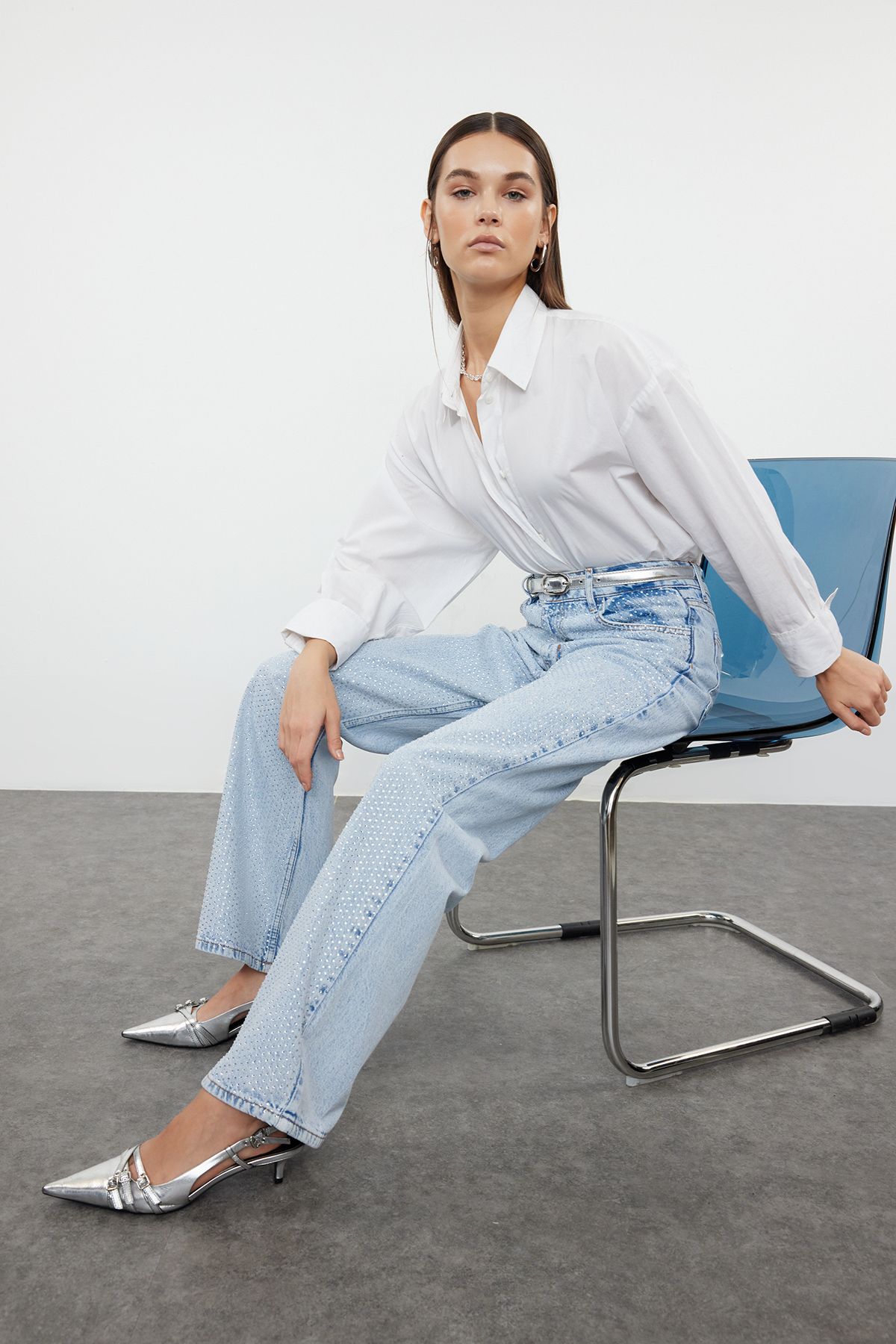 【美品 トゥモローランド】ウール100% ジャガードワイドパンツ 32号 ZELANDER GLEN CHECK タックワイドパンツ｜トゥモローランド