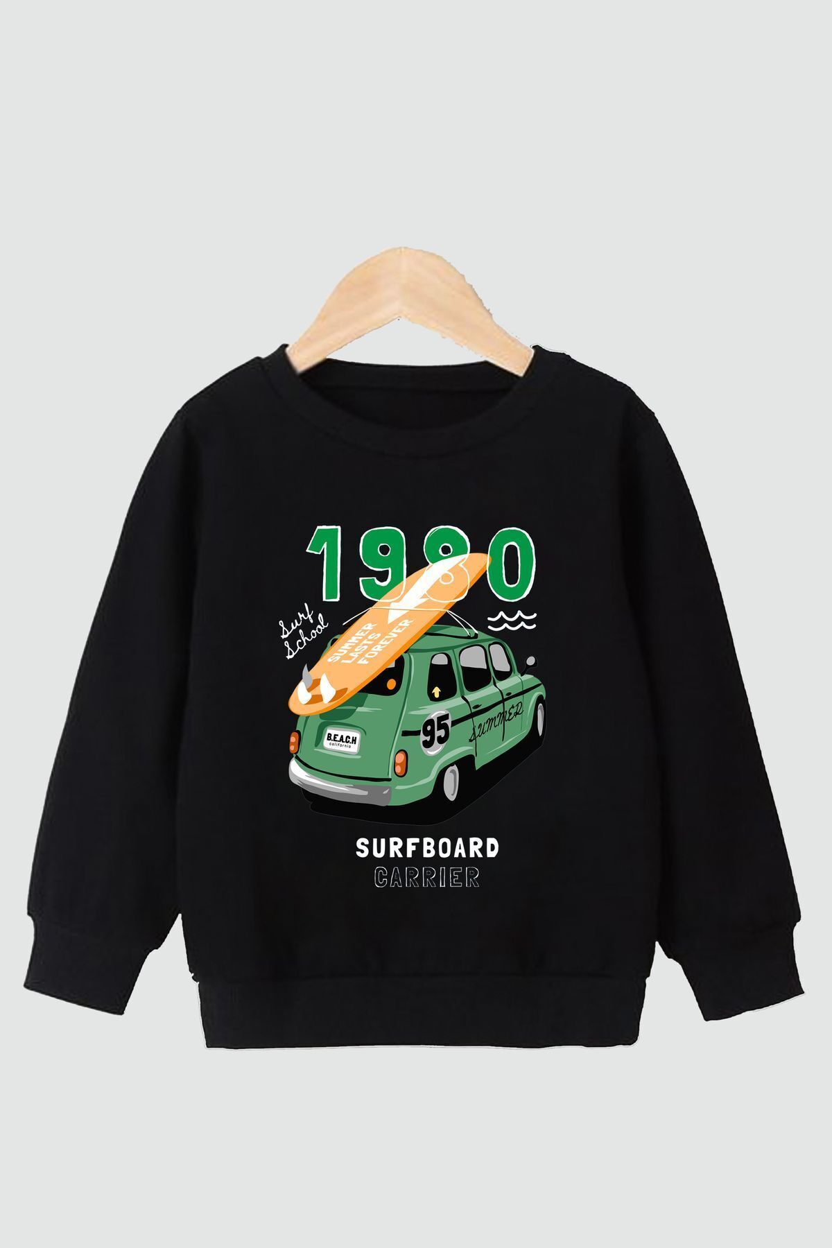 سویشرت پسرانه خاکستری panios kids | PK01019 اورجینال - تصویر 2