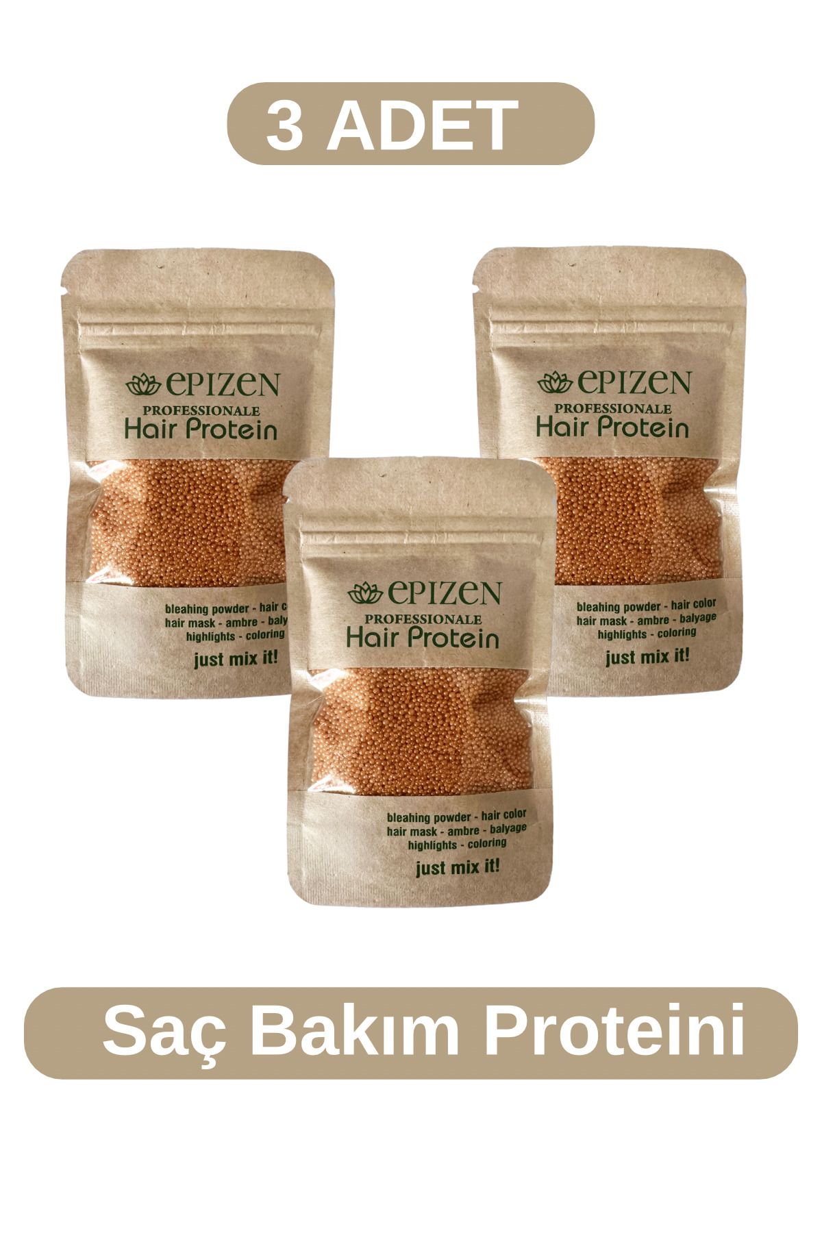 3 Adet Saç Bakım Proteini / Mucize Etki / Onarıcı Besleyici