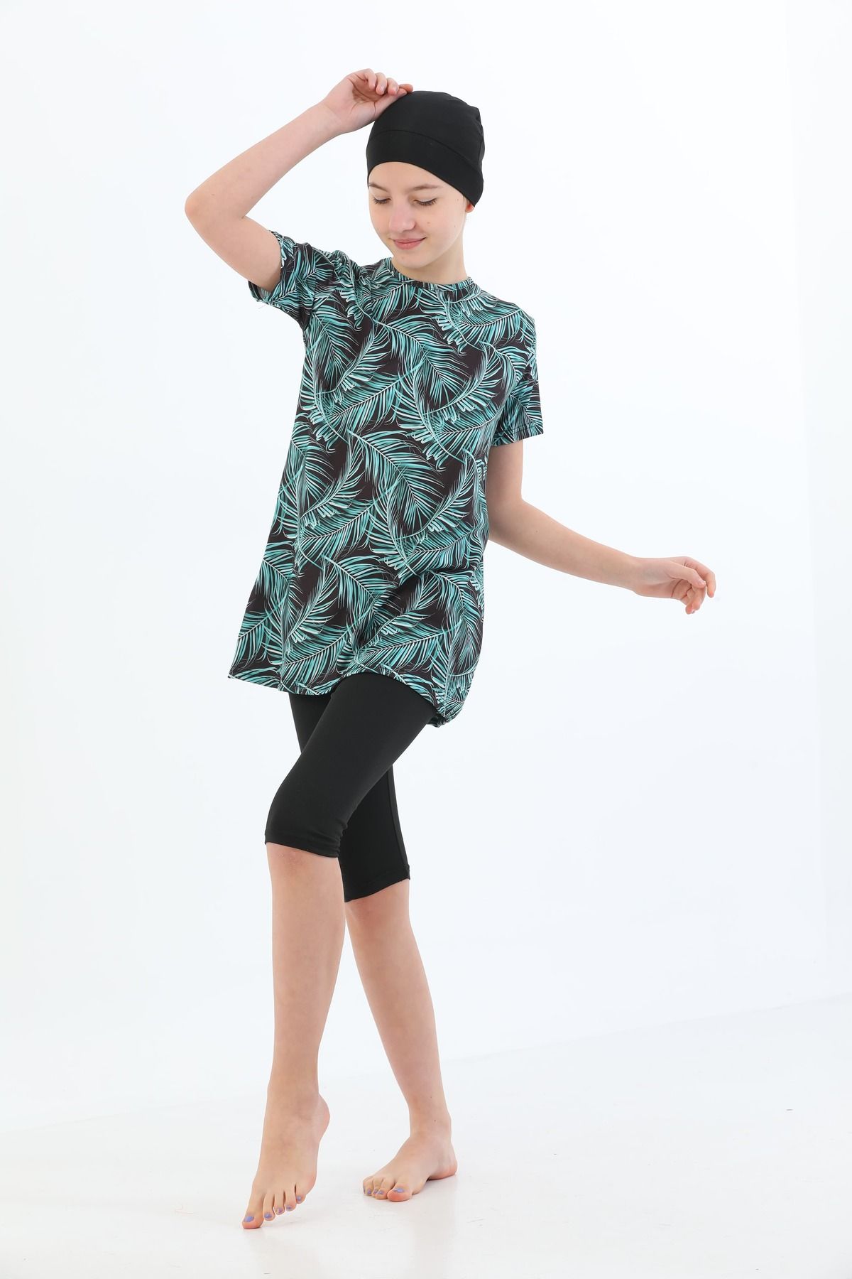 ESEB-Short Sleeve Lycra Children's Swimsuit - Patterned and Comfortable 2