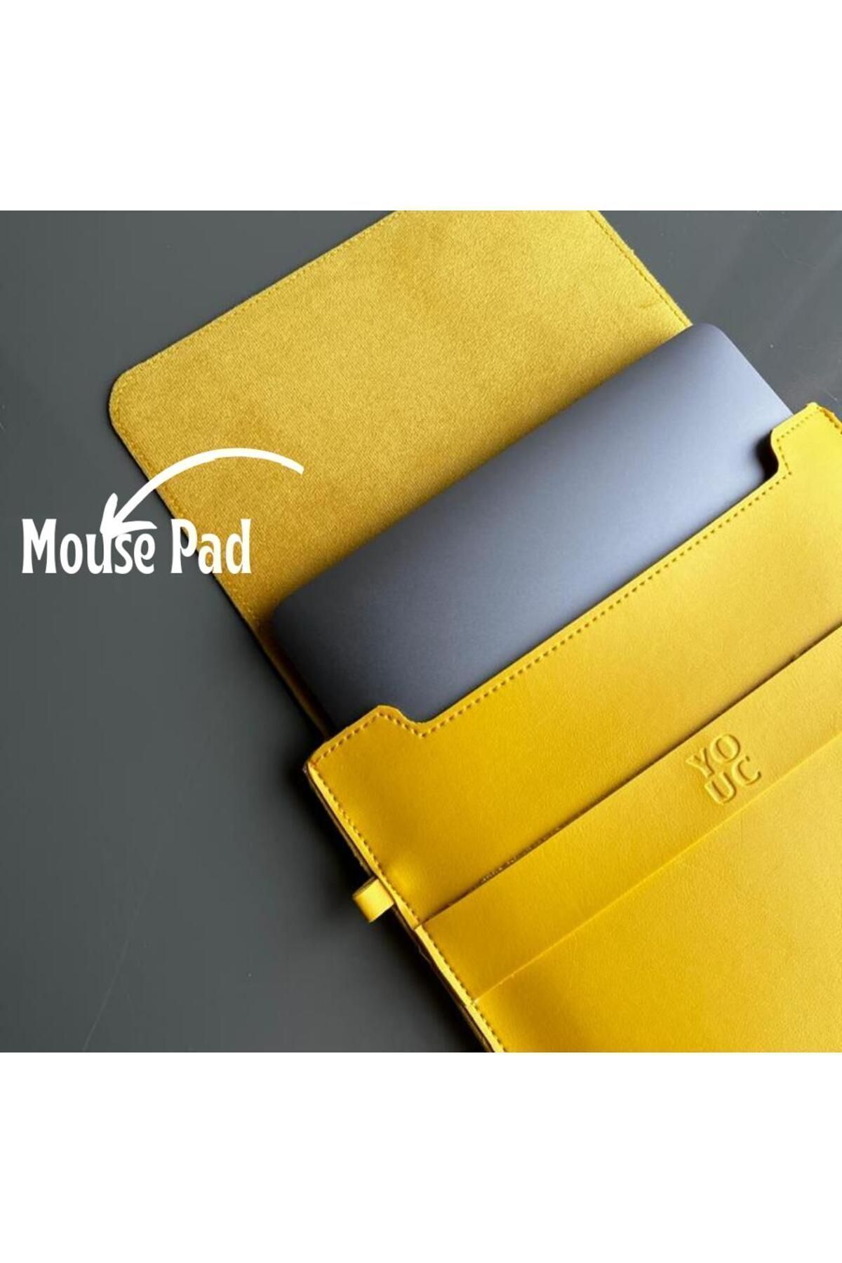 YOUC Design-حافظة كمبيوتر محمول مقاومة للماء لجهاز MacBook Pro وAir وغيرها مقاس 13 بوصة 14 بوصة 15 بوصة حقيبة جلدية صناعية نباتية 2