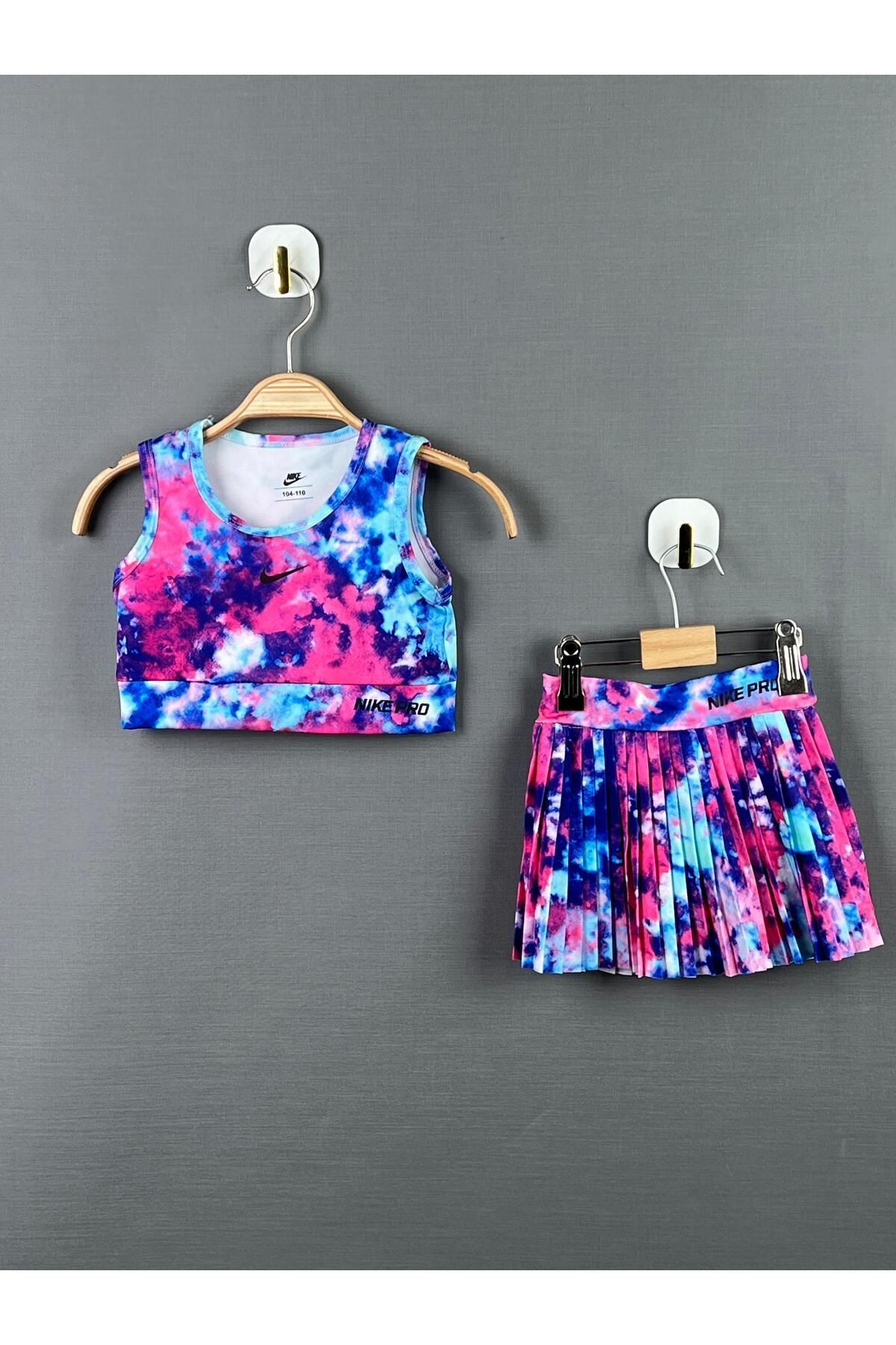 mikam Fată - Costum De Baie Boxer Cu Design Elegant Și Fustă Crop Femeie - 13–14 years