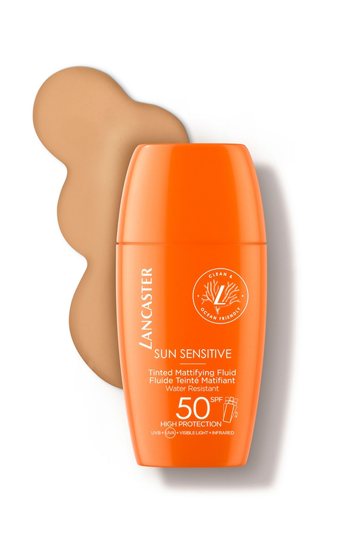 مایع مات کننده رنگی حساس به آفتاب SPF50 30 میلی لیتر Lancaster