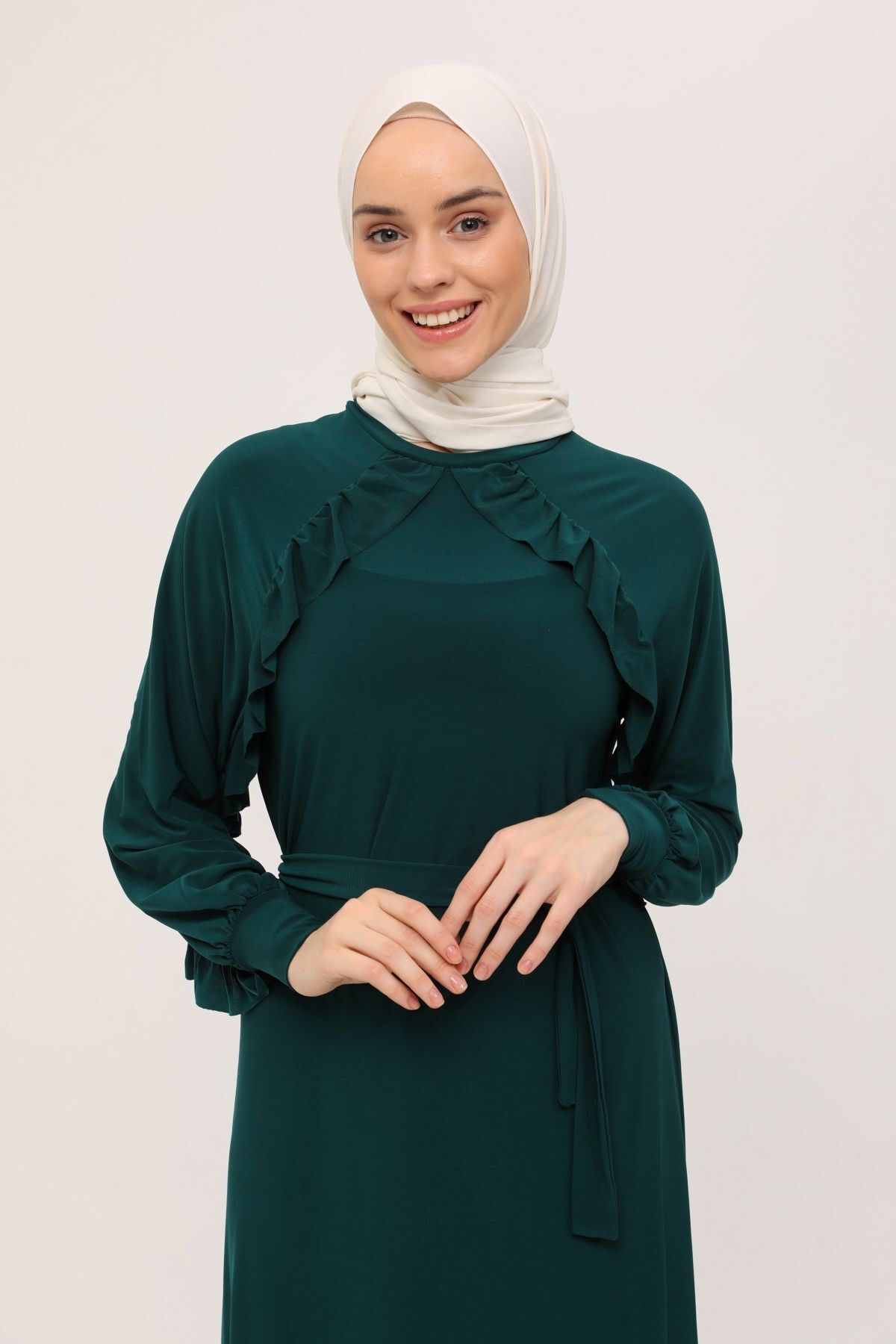 ilmek لباس کمربند شنی شانه دار 23220