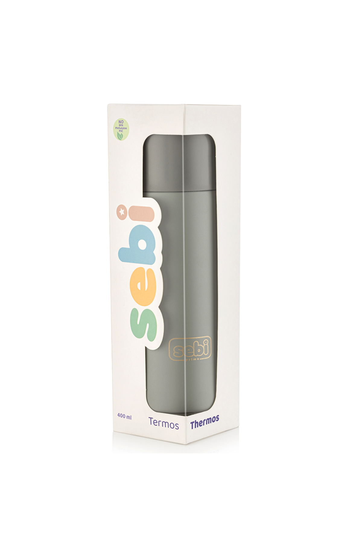 Sebi Prime Çelik Termos 400 ml ( GRİ ) fotoğrafı 2 (önizleme)