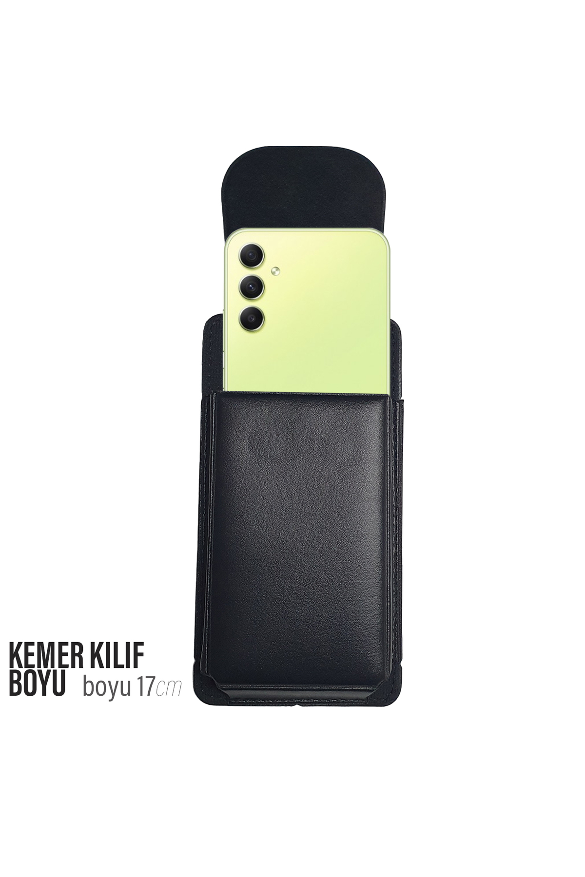 EXENAR 17cm Kemere Takılan Telefon Kılıfı Dik Bel Kemer Kılıfları Kapaklı Mıknatıslı 17 x 8 Cm