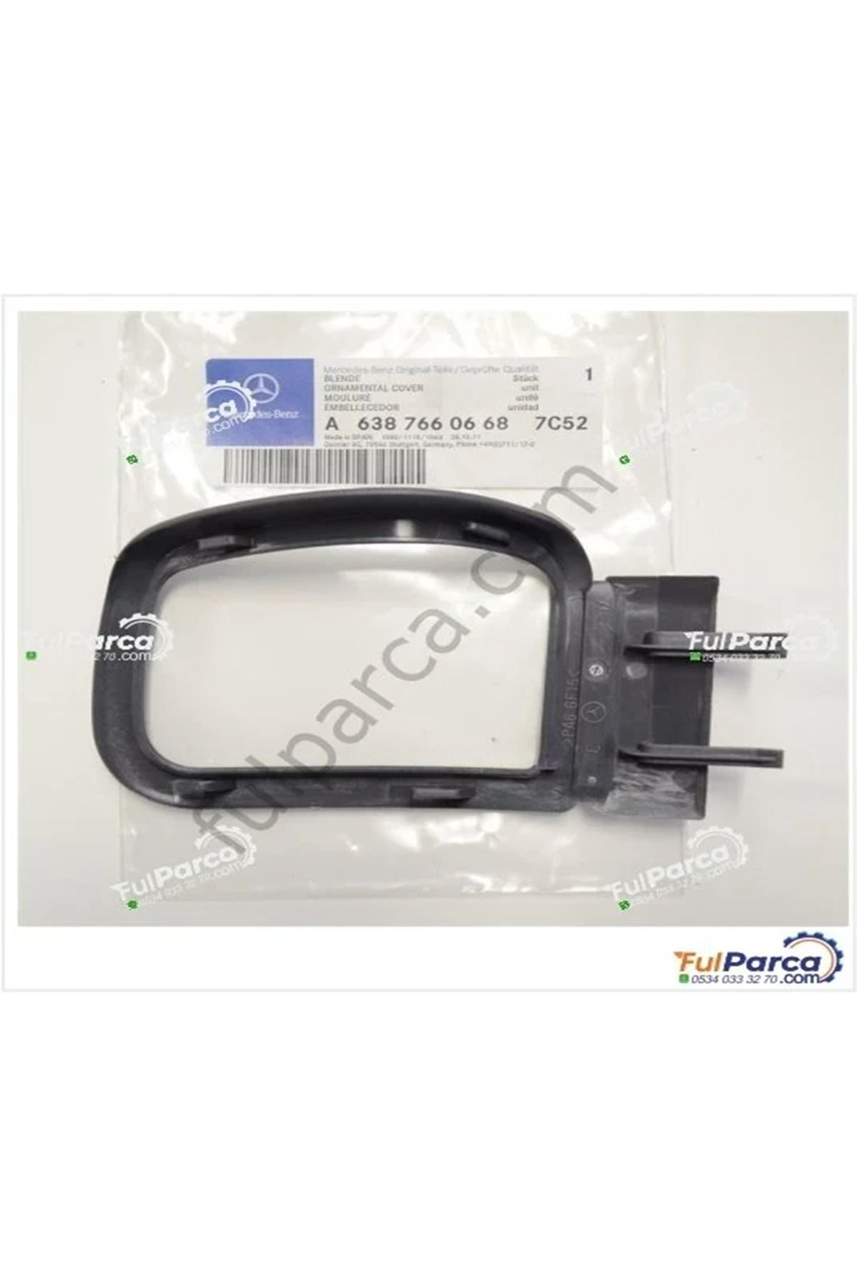 Orjinal-Vito W638 - Door Inner Opening Handle and Frame Curved, Left Driver Side/Inner Latch Frame 3