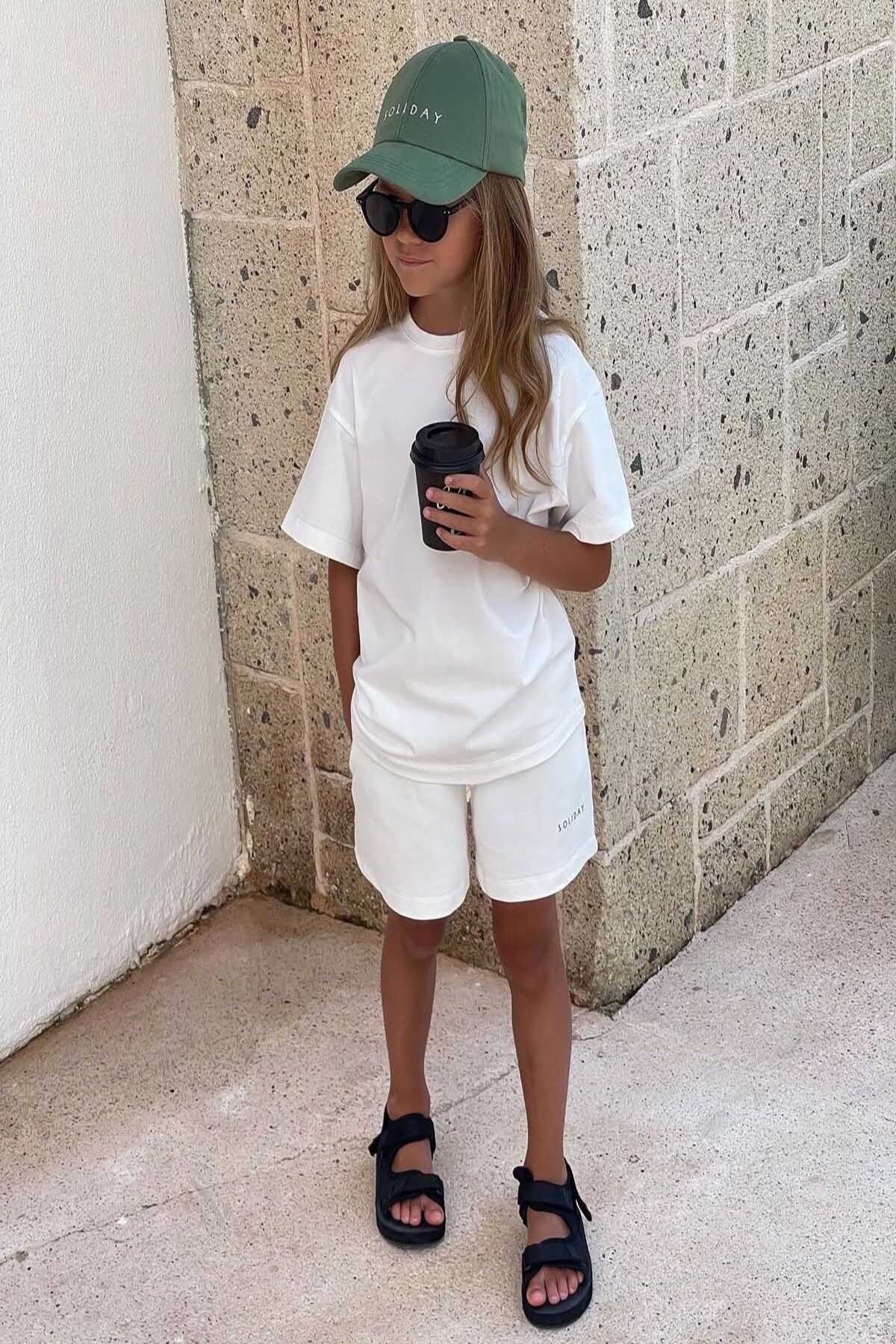 My Kids Wear-طقم شورت مدمج للفتيات 1