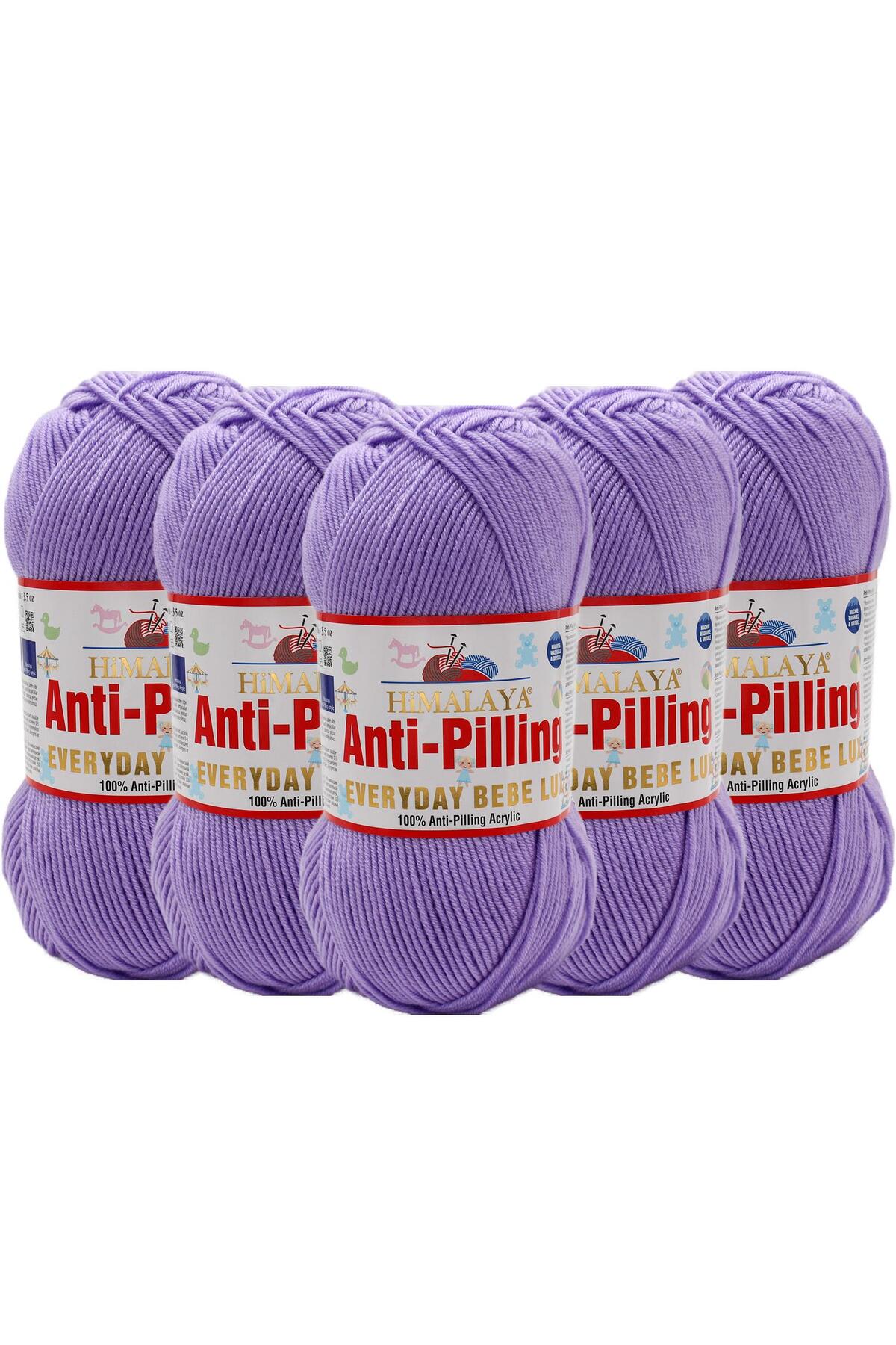5 Pcs Himalayan Everyday Bebe Lux Anti Pilling Hand Knitting Yarn - 70409 Lilac