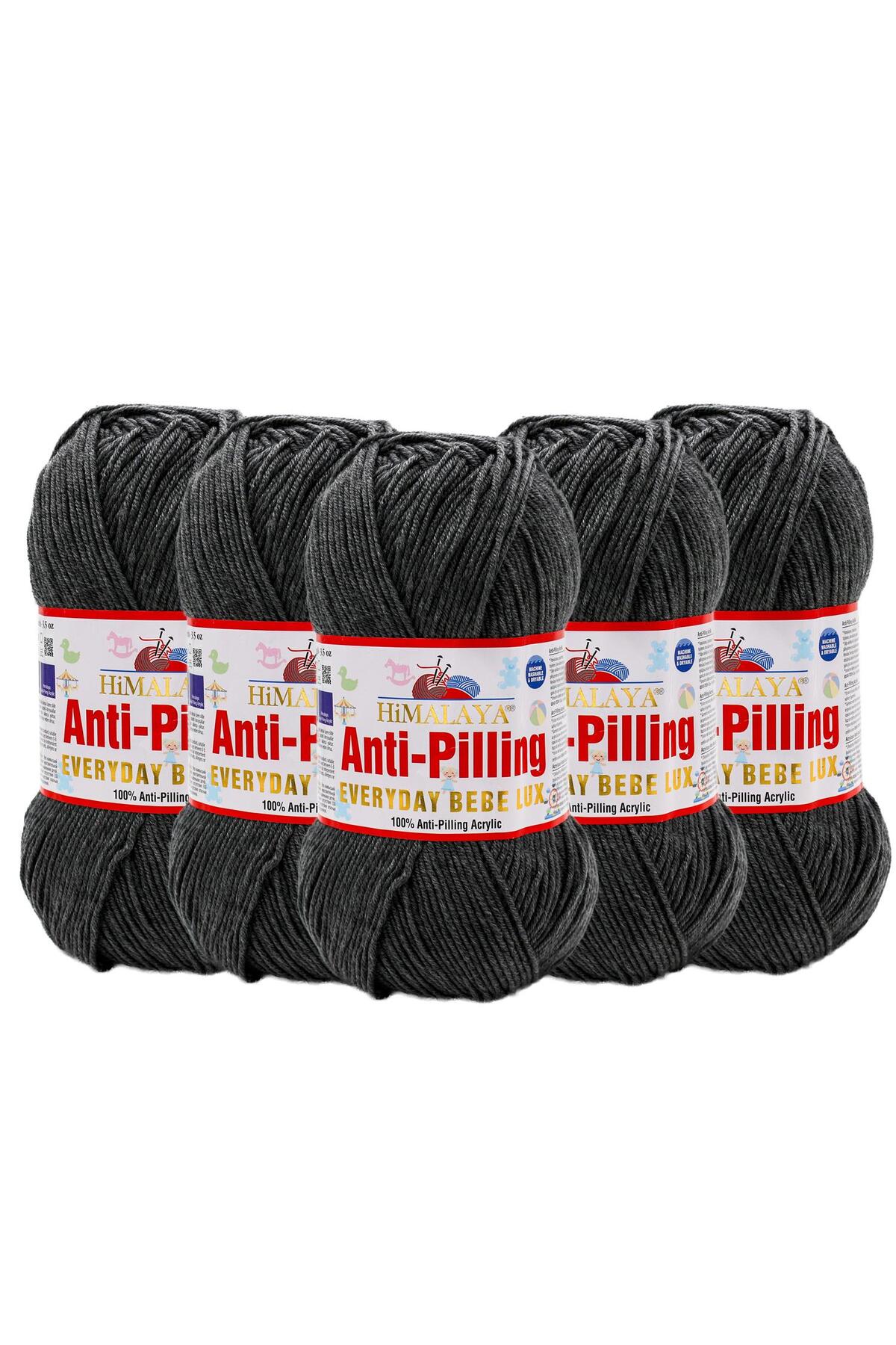 5 Pcs Himalayan Everyday Bebe Lux Anti Pilling Hand Knitting Yarn - Smoked 70417