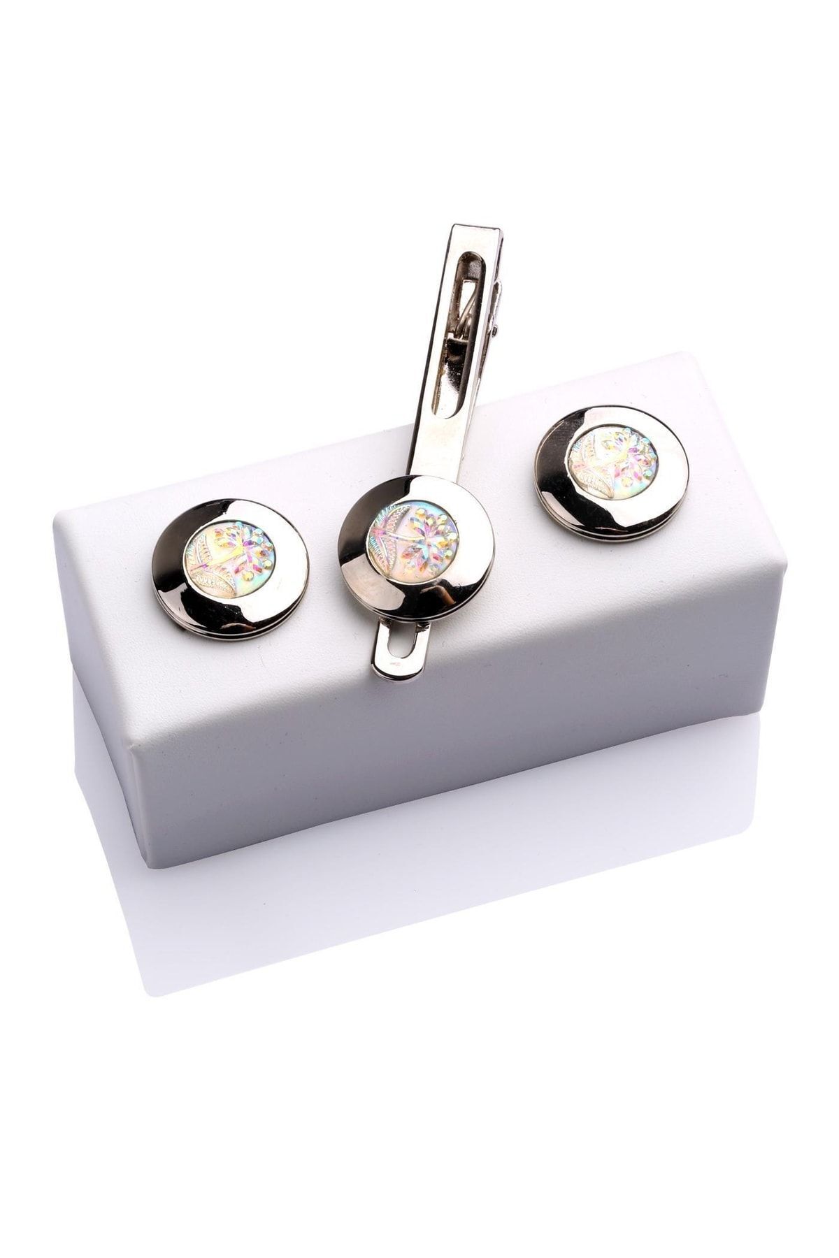  ست دکمه سرآستین و سنجاق کراوات KD329