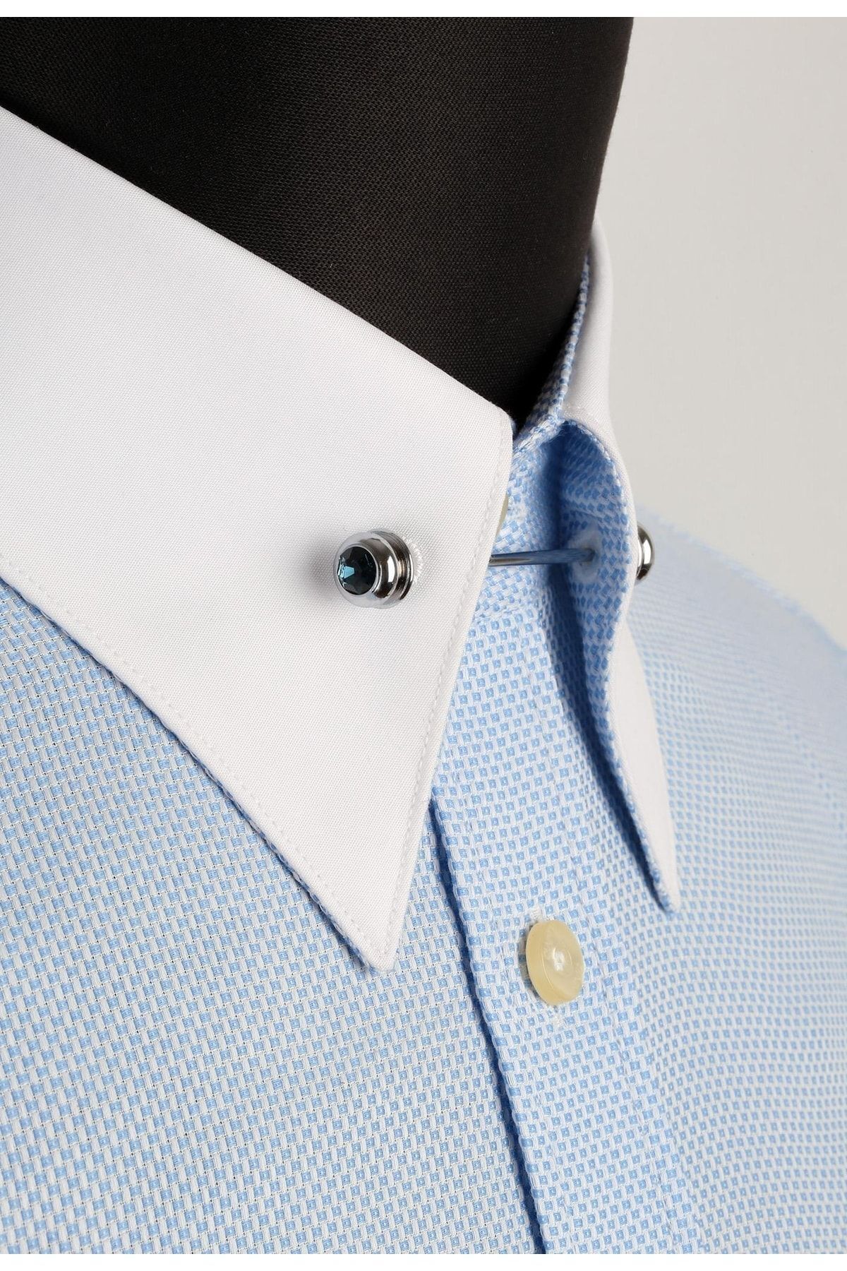  سنجاق یقه پیراهن بلو استون GI058