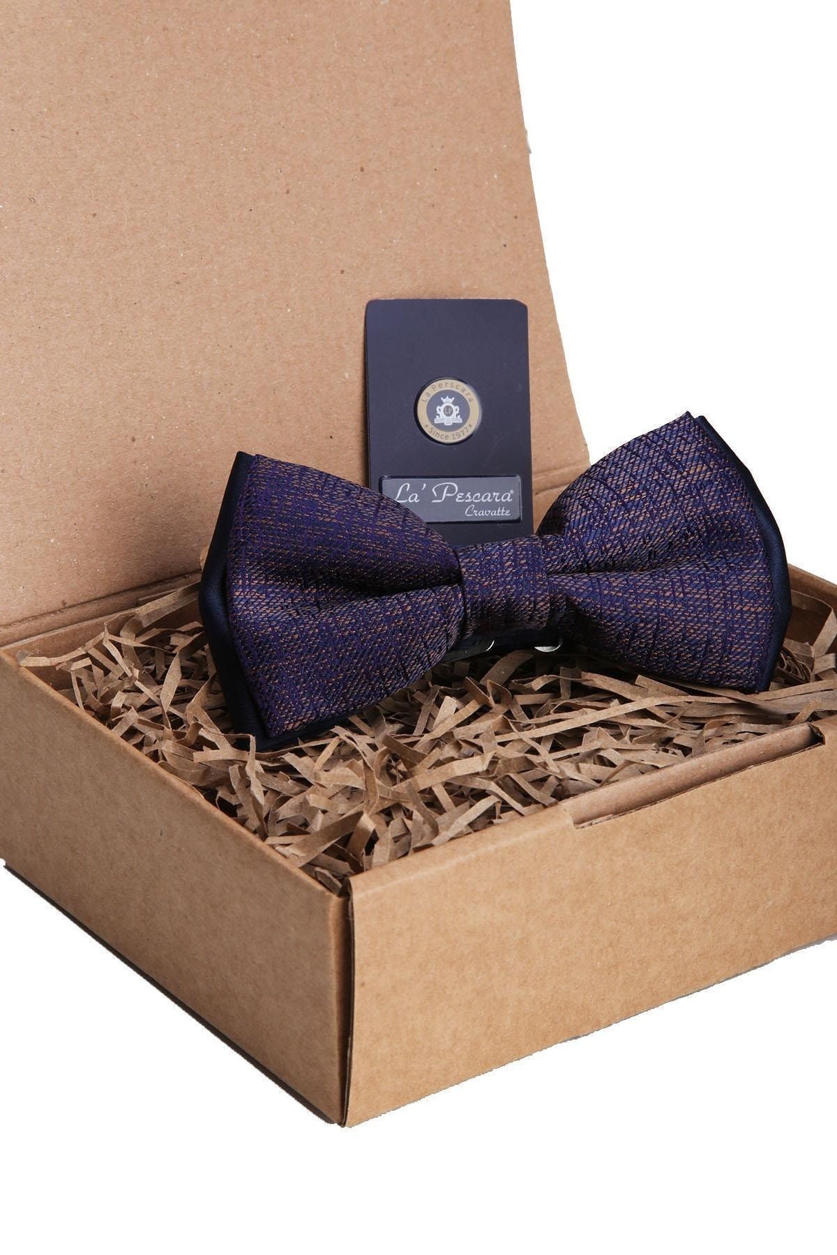  پاپیون راه راه سرمه‌ای P1161