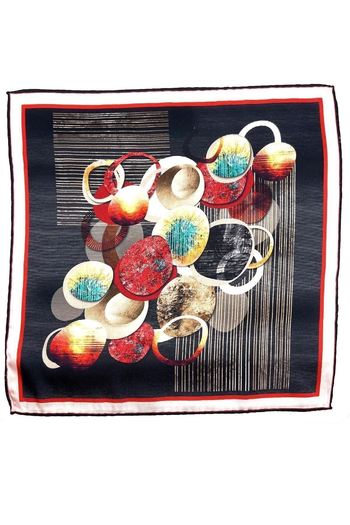  دستمال مردانه طرح دار مشکی