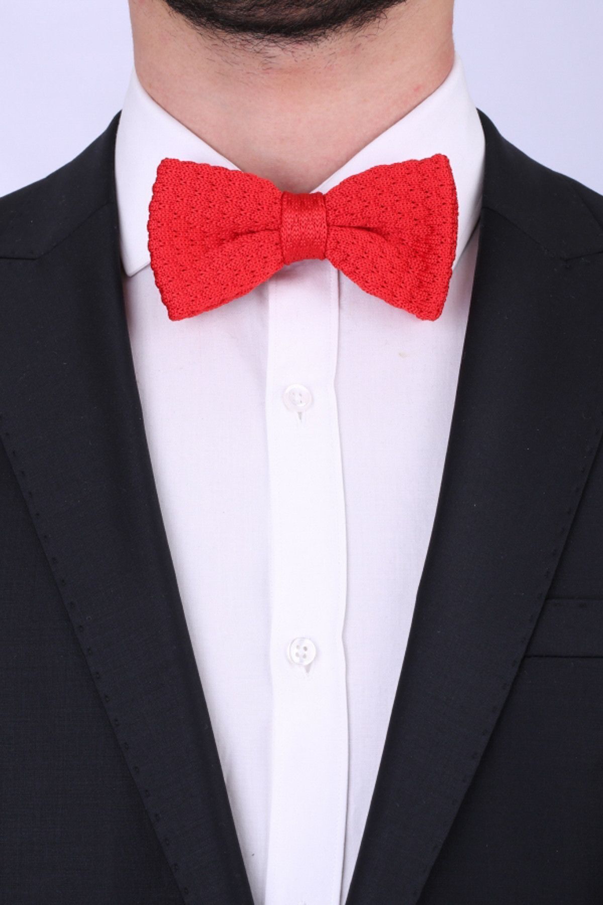  پاپیون بافتنی قرمز OR79