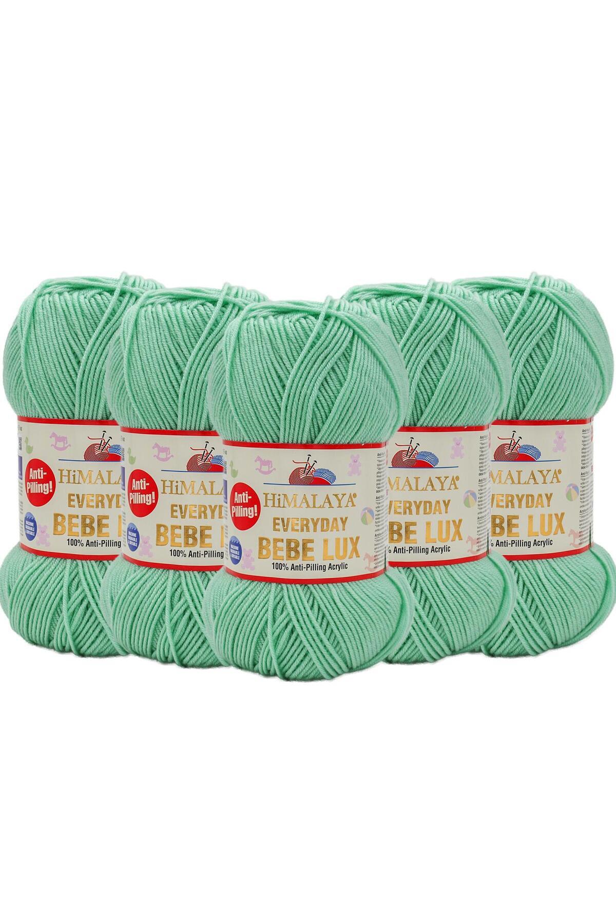 5 Pcs Himalayan Everyday Bebe Lux Anti Pilling Hand Knitting Yarn - 70434 Mint