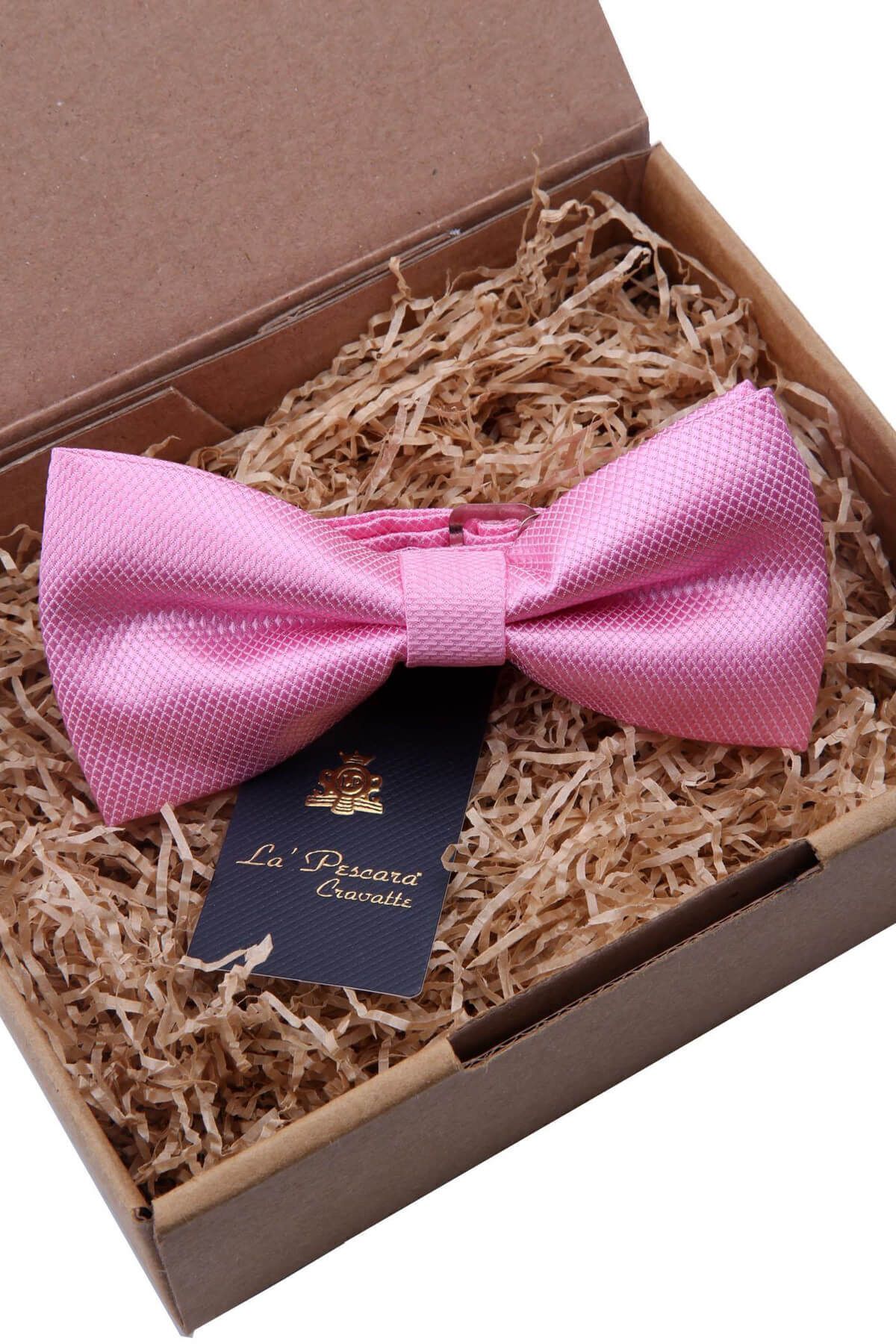  پاپیون طرح‌دار صورتی شکری P492