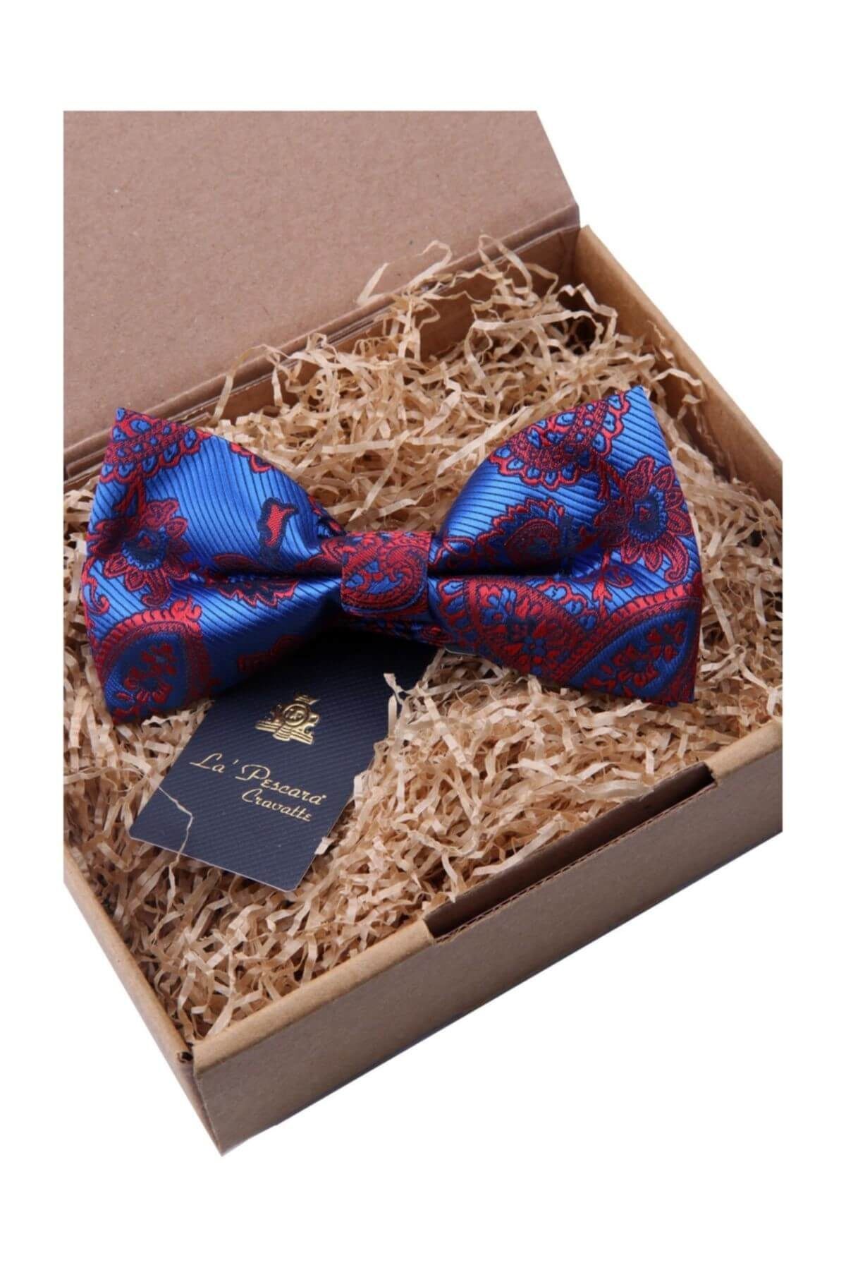  پاپیون آبی طرح‌دار P531