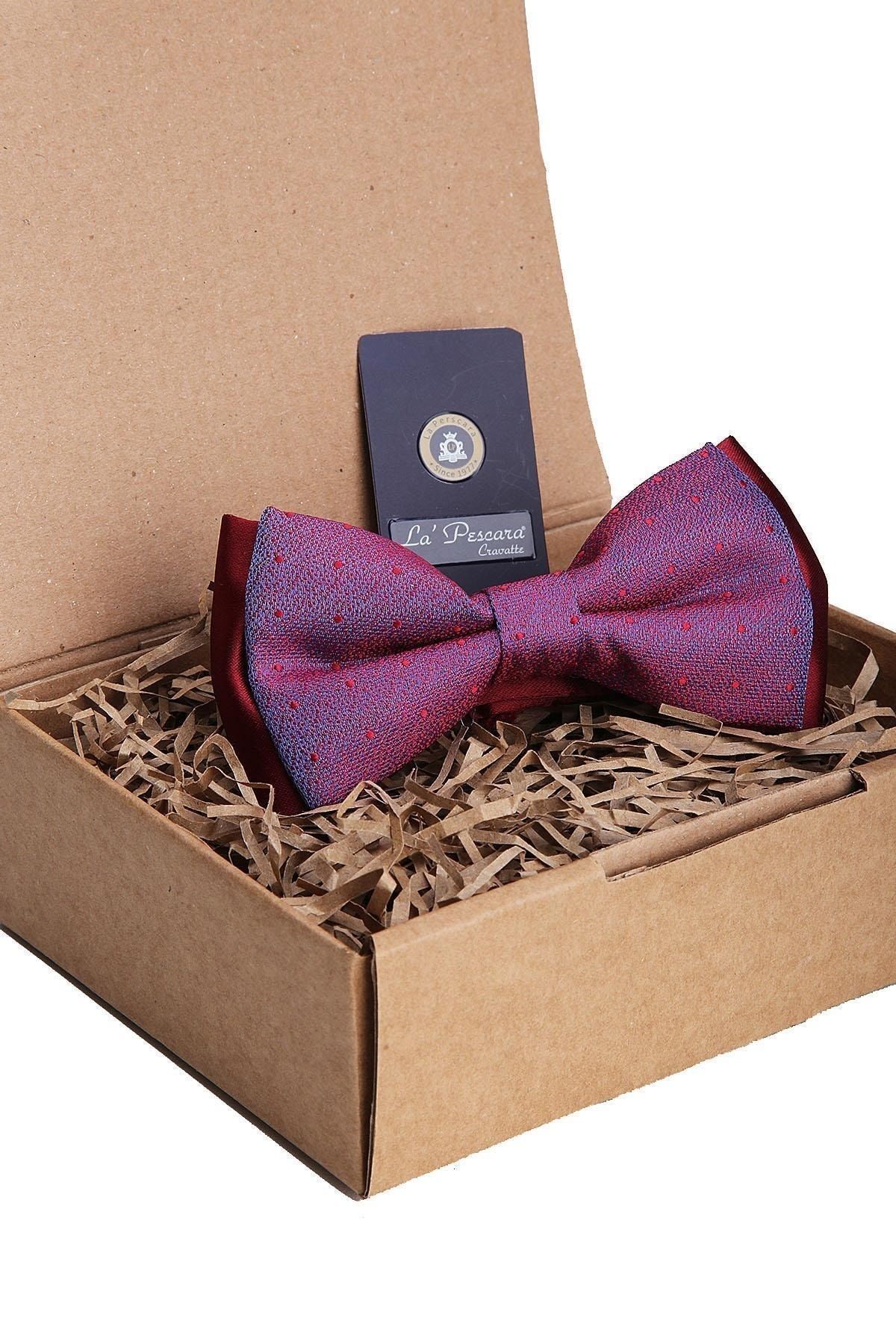  پاپیون خالدار قرمز و آبی P1211