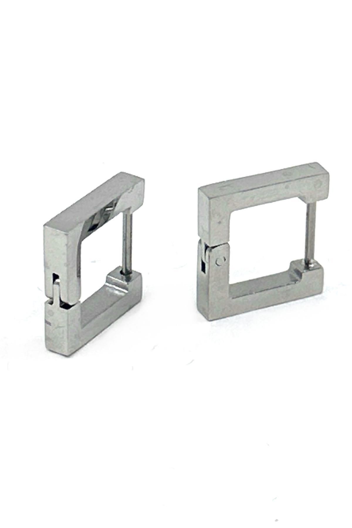  گوشواره نقره زنانه طرح مربع EAR11