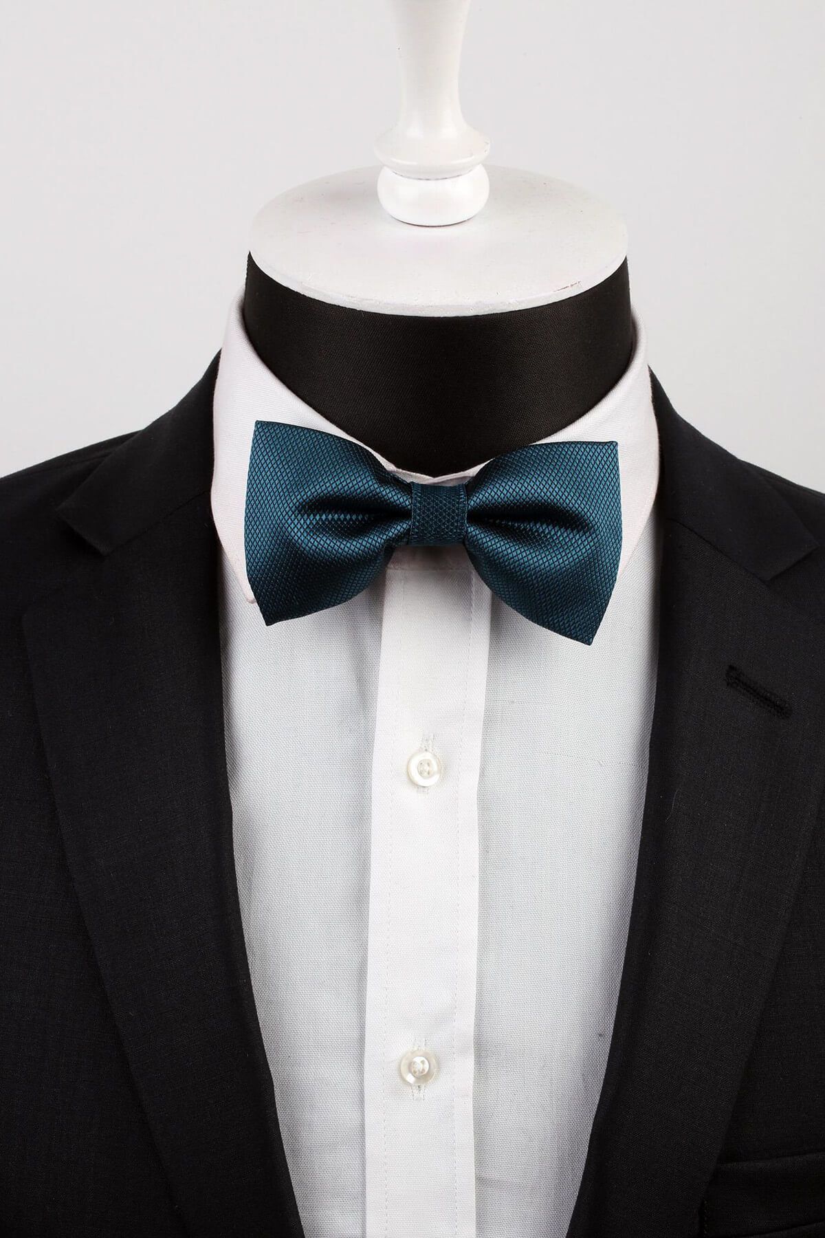  پاپیون طرح‌دار سبز نفتی P485