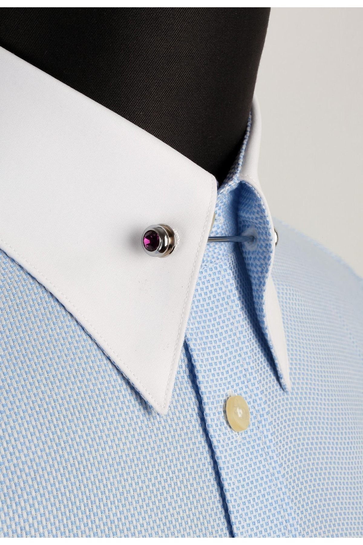  سنجاق یقه پیراهن طرح سنگ بنفش GI055