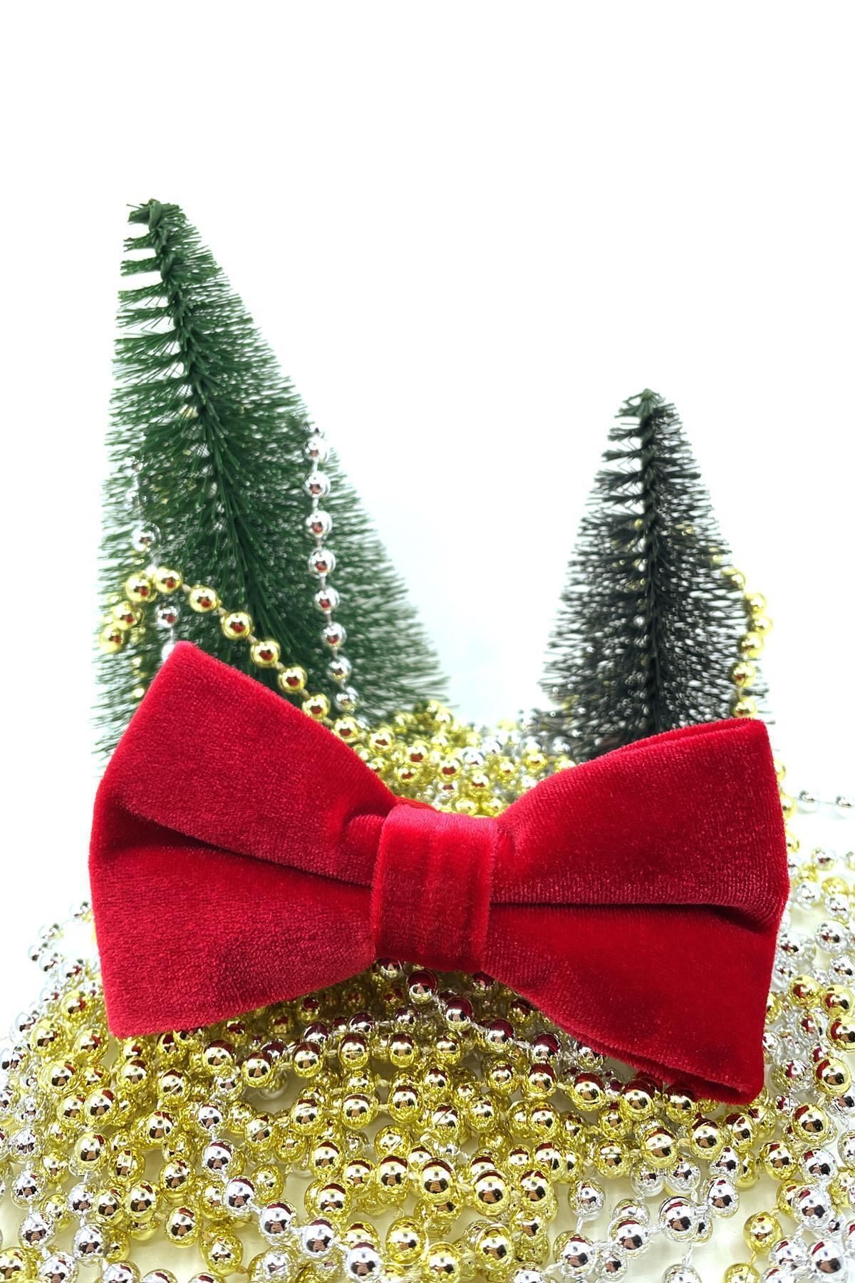La Pescara-Red Velvet Bow Tie P495 2