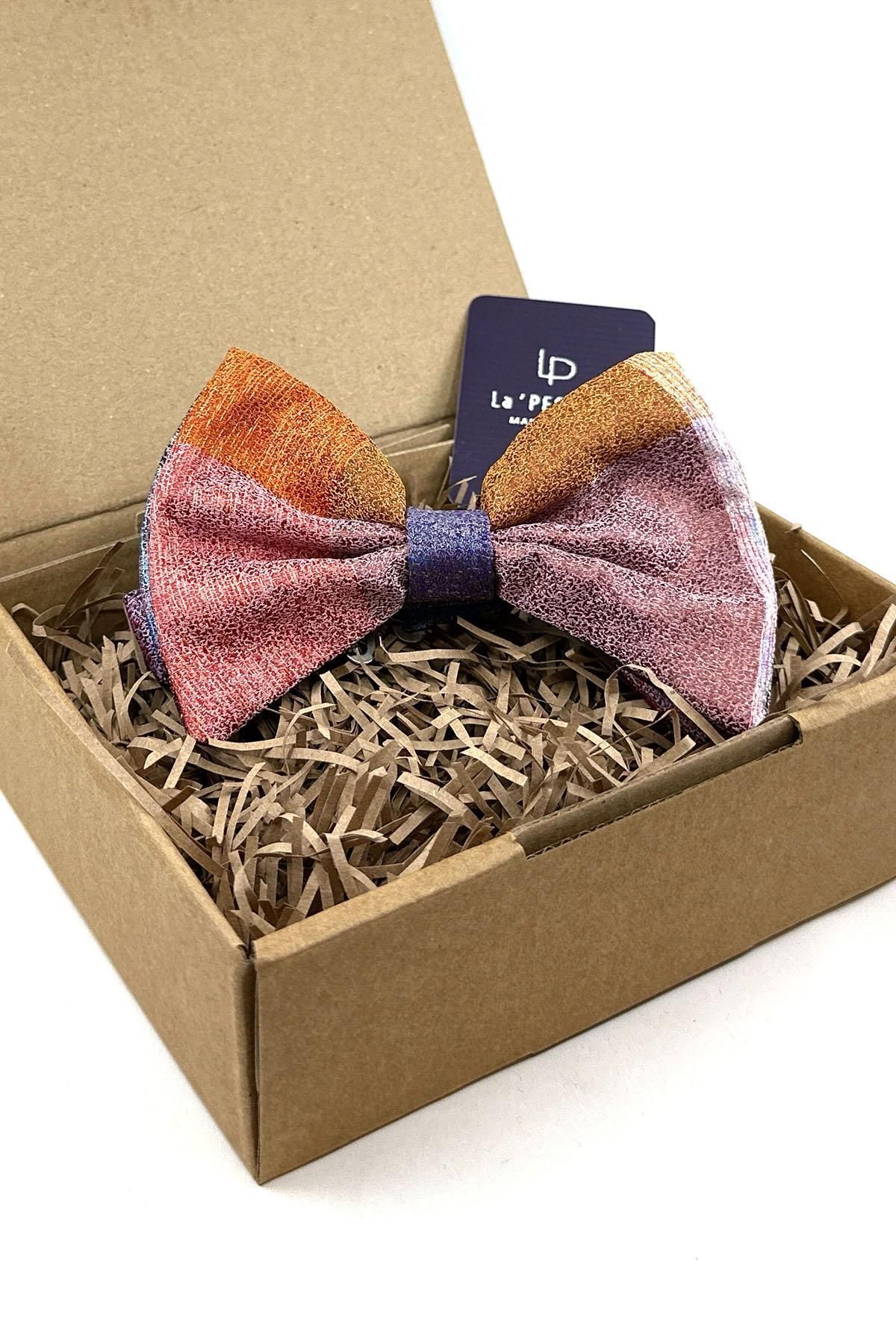  پاپیون طرح شنی چند رنگ P1806