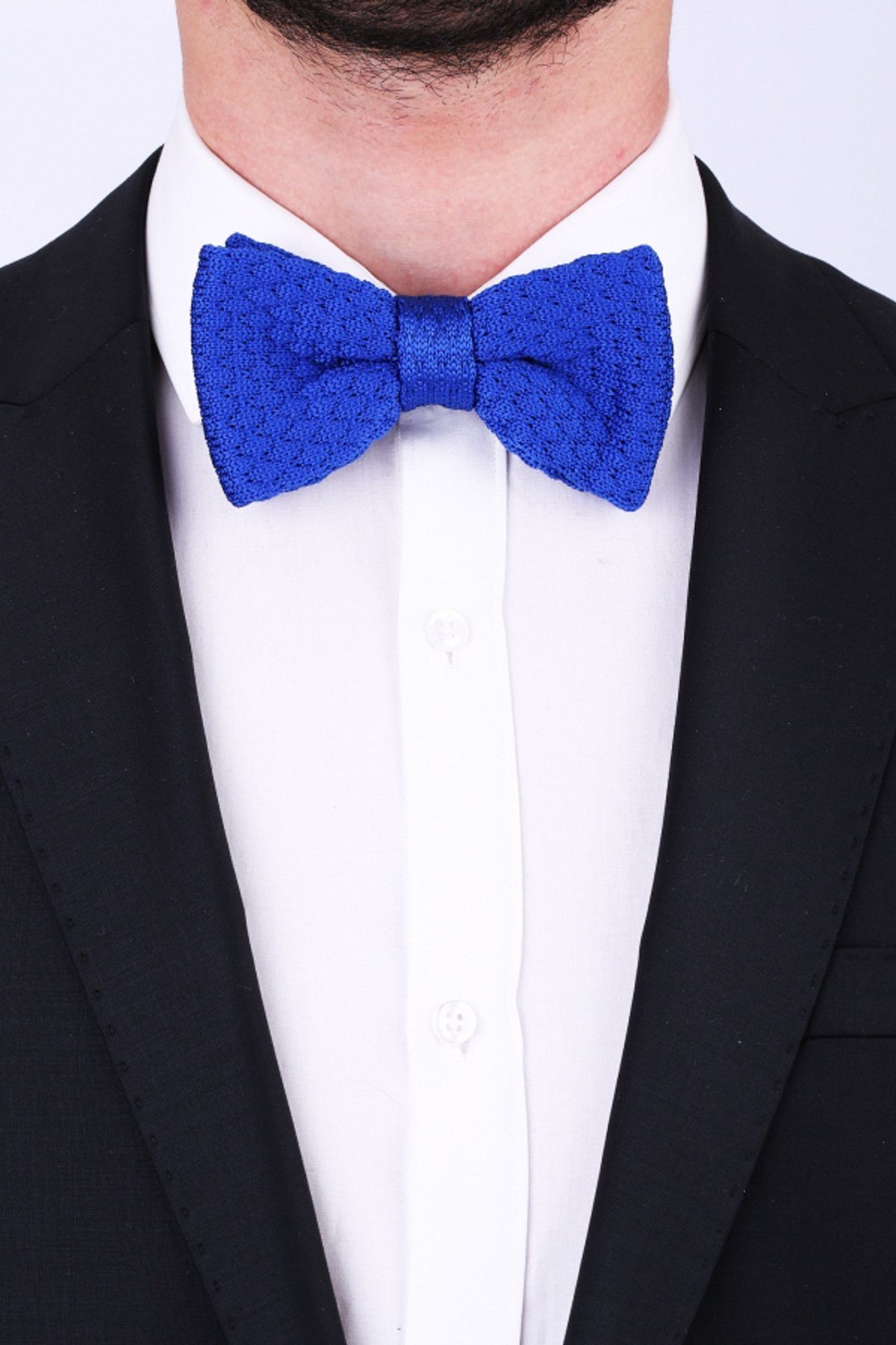  پاپیون بافتنی سرمه‌ای OR78