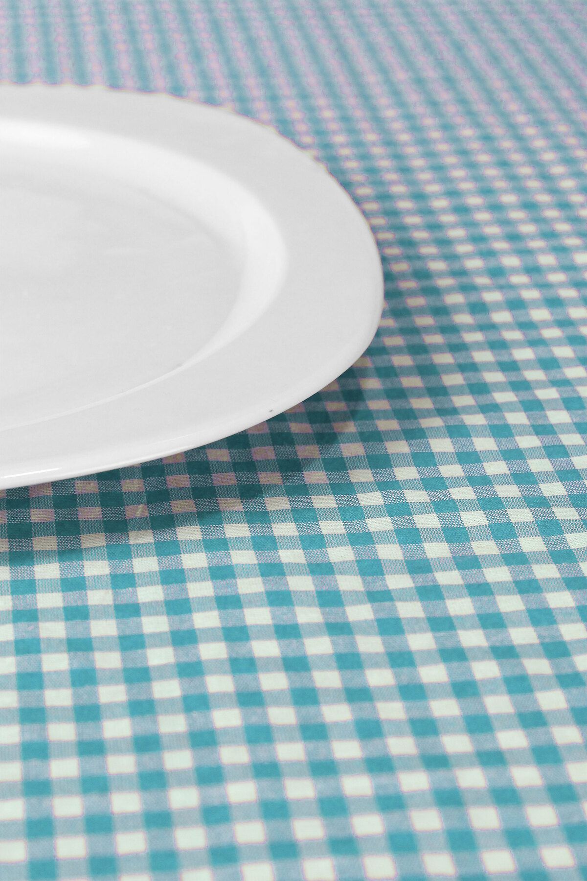 Soft Kare-Τραπεζομάντηλο Gingham Στρογγυλό 4