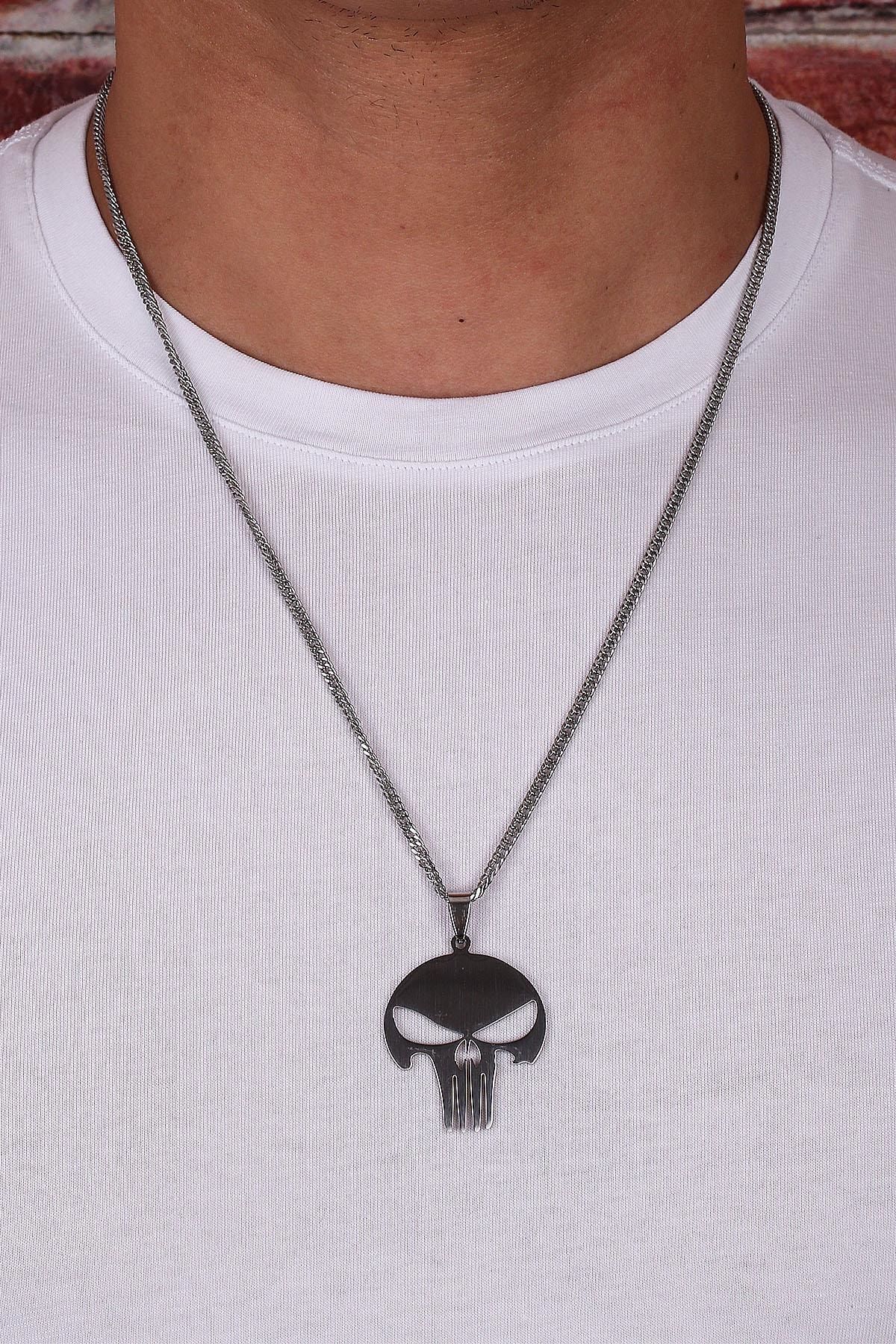  آویز جمجمه نقره Kly106