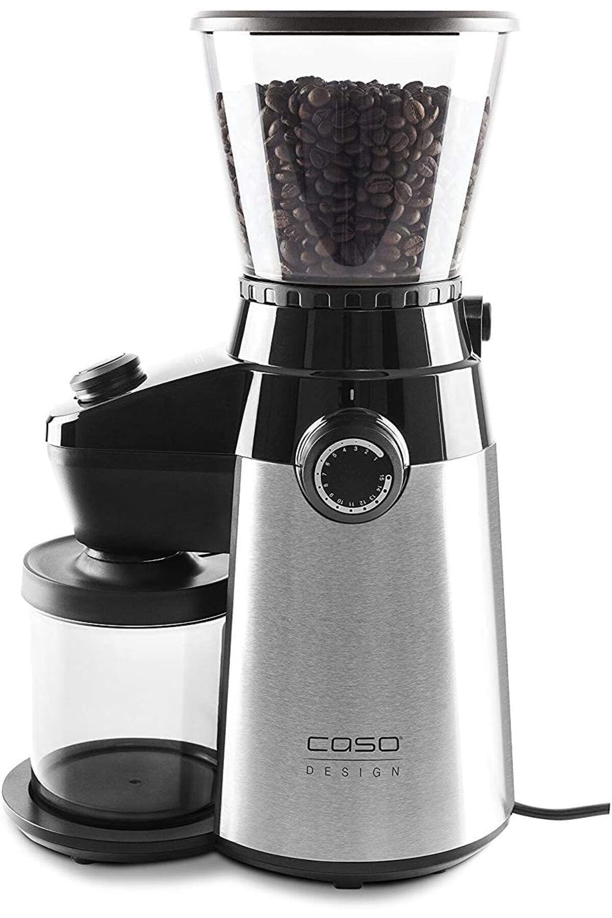 Caso Barista Flavour Elektrikli Kahve Değirmeni 15 Kademede Ayarlanabilir Öğütme Derecesi, Sağlam Çelik