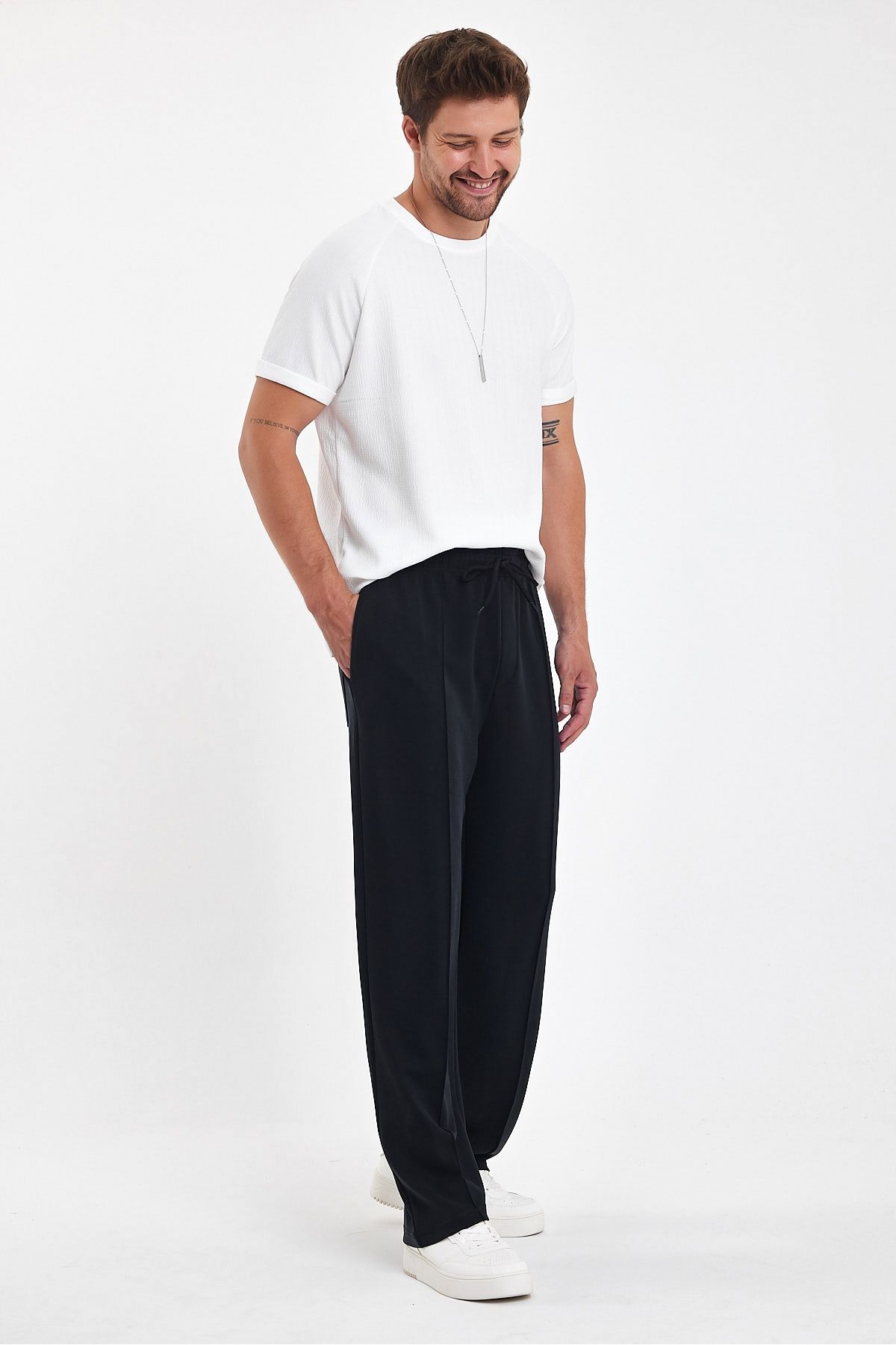 Plus Ninety-Plusninety Men's Baggy Sweatpants - Comfortable Fabric and Lycra Bottom Pants 2