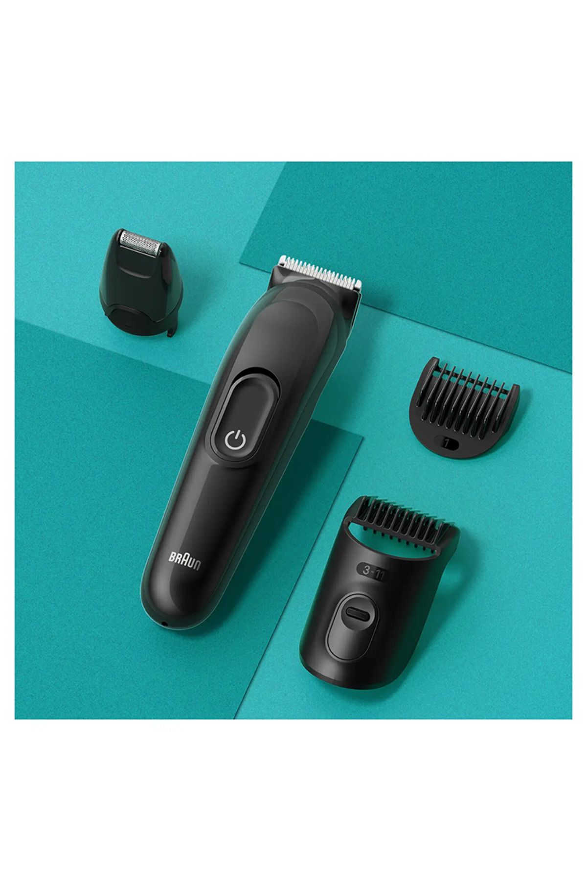 Braun-4-in-1 Style Kit Series 3 for Beard & Hair With 50-min Runtime, Ultra-Sharp Blade – SK 3400 3