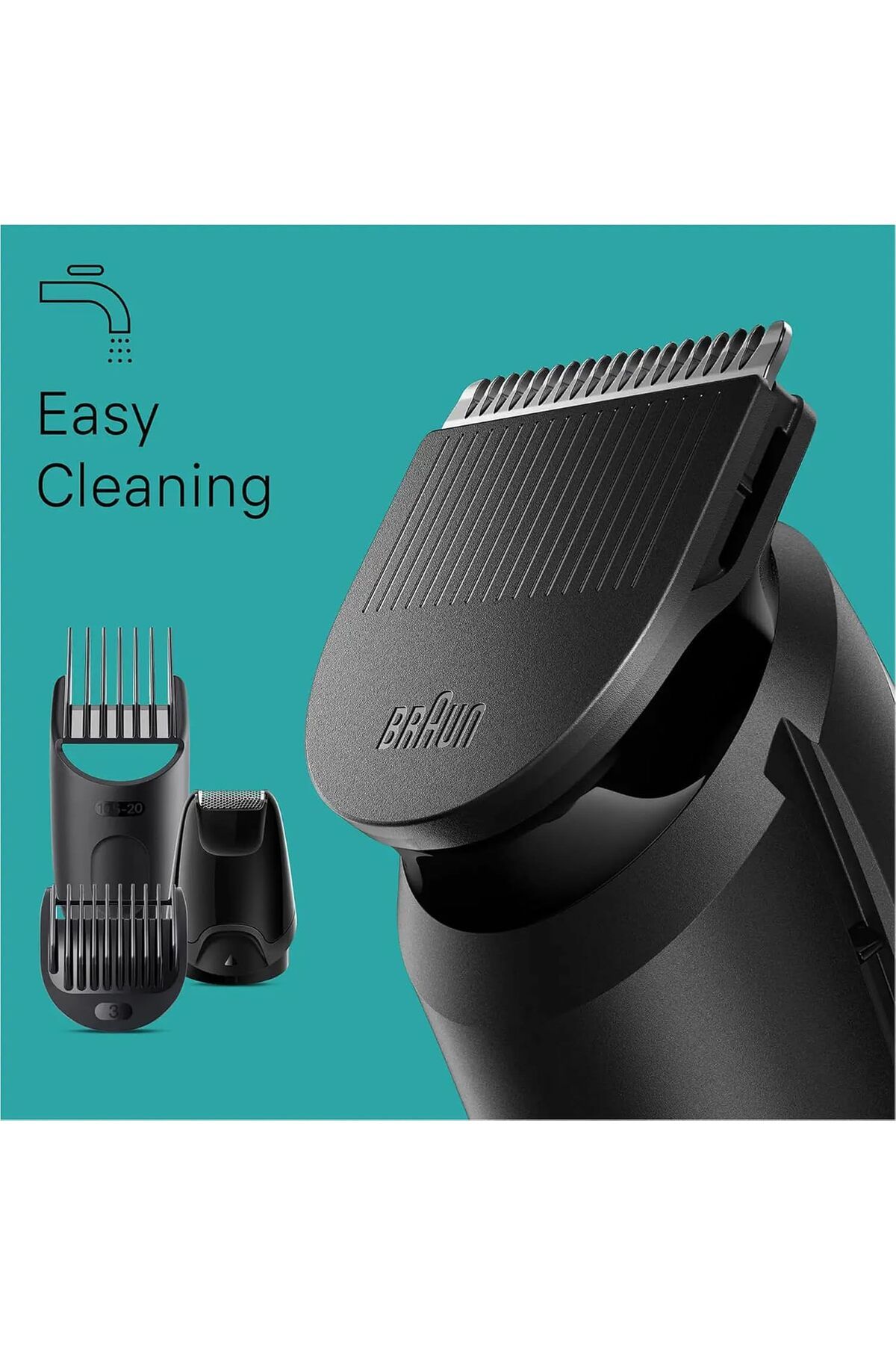 Braun-6-in-1 Multi Grooming Kit Series 3 for Beard & Hair Styling, Ultra-Sharp Blade – MGK 3410 8