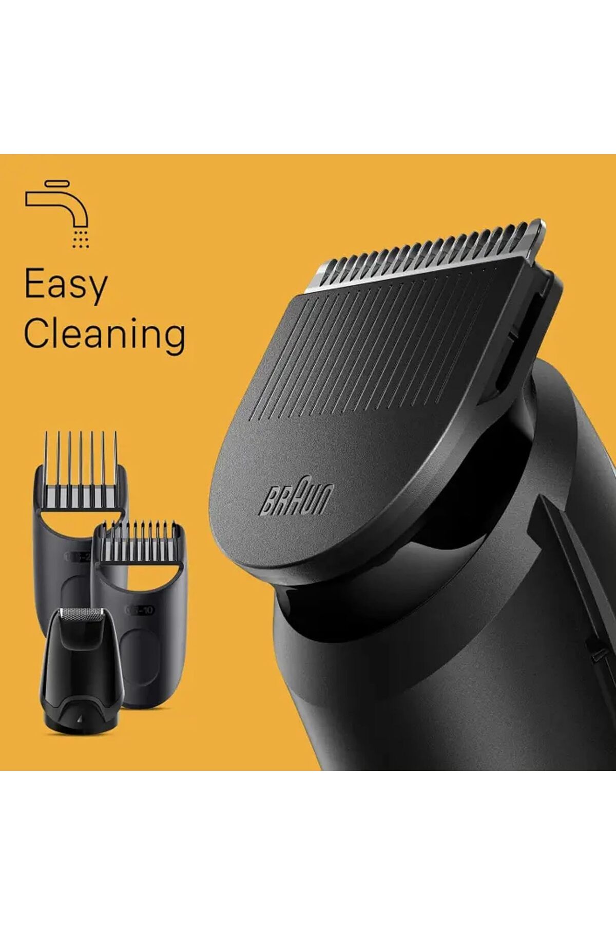 Braun-ماكينة تشذيب اللحية 3 عجلات دقيقة، 40 إعداد طول، 4 أدوات تصفيف، وقت تشغيل 80 دقيقة - BT3440 8