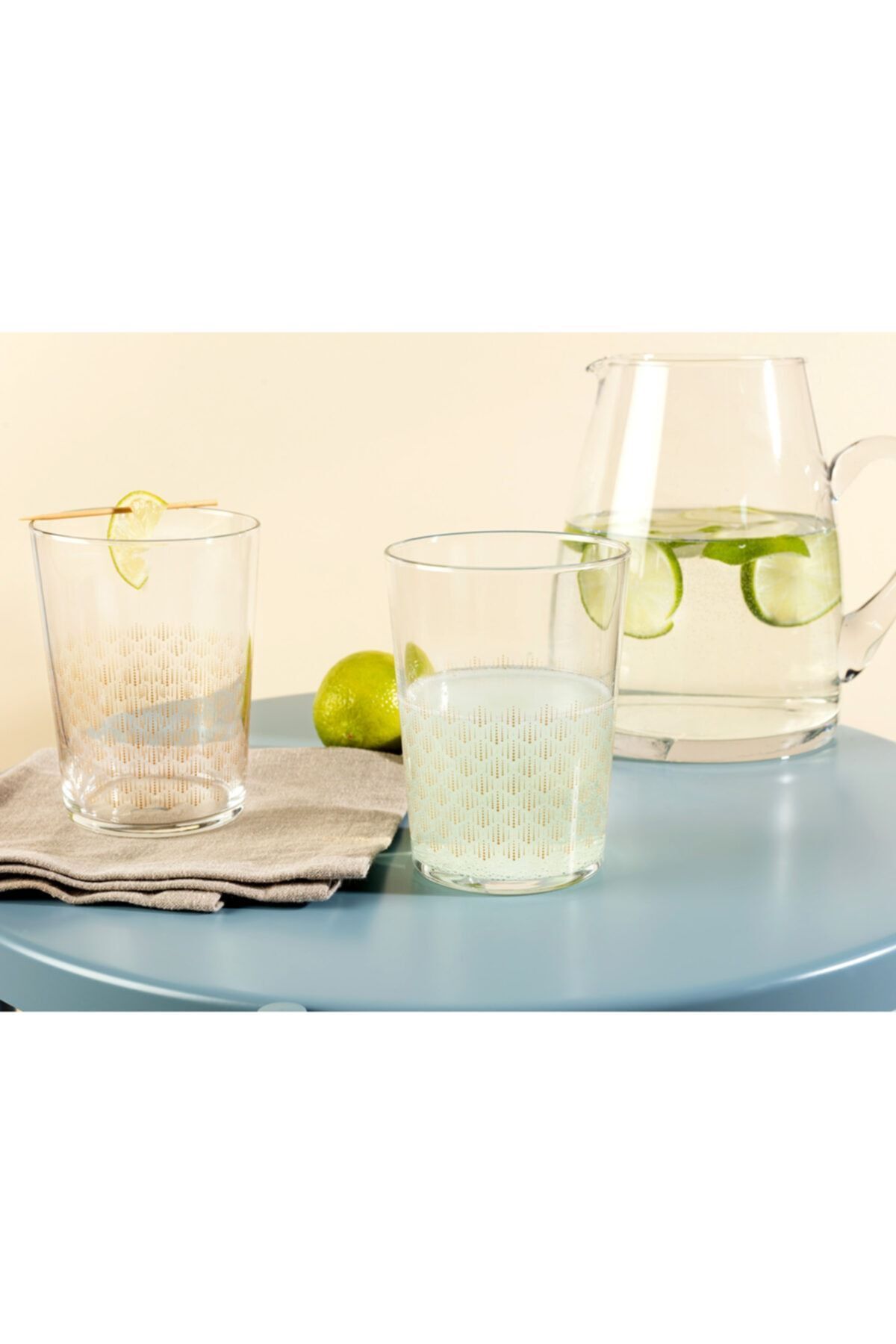 Madame Coco Pierretta-golden Rain Set De 4 Pahare Pentru Băuturi Răcoritoare 510 Ml - One Size
