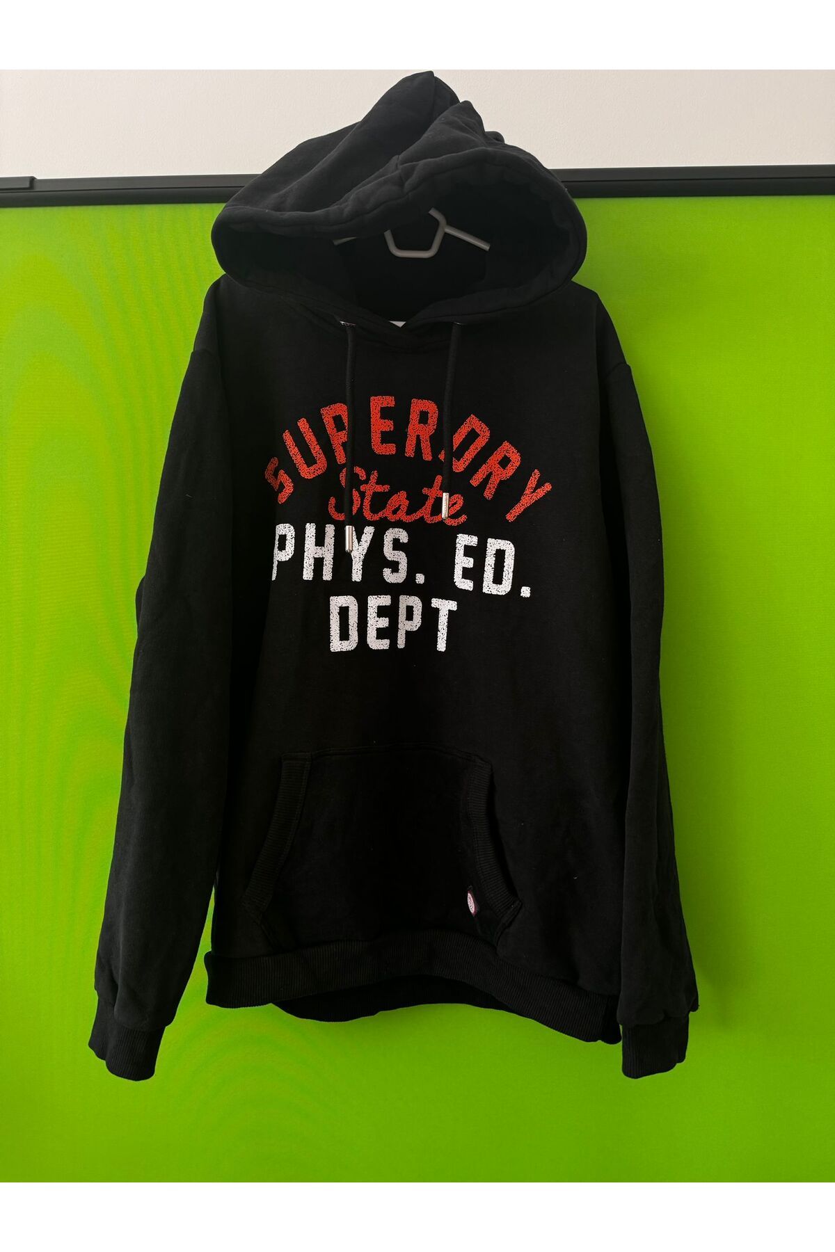 SUPERDRY Sweatshirt Desenli Kap onlu Siyah Fiyat Yorumlar Trendyol