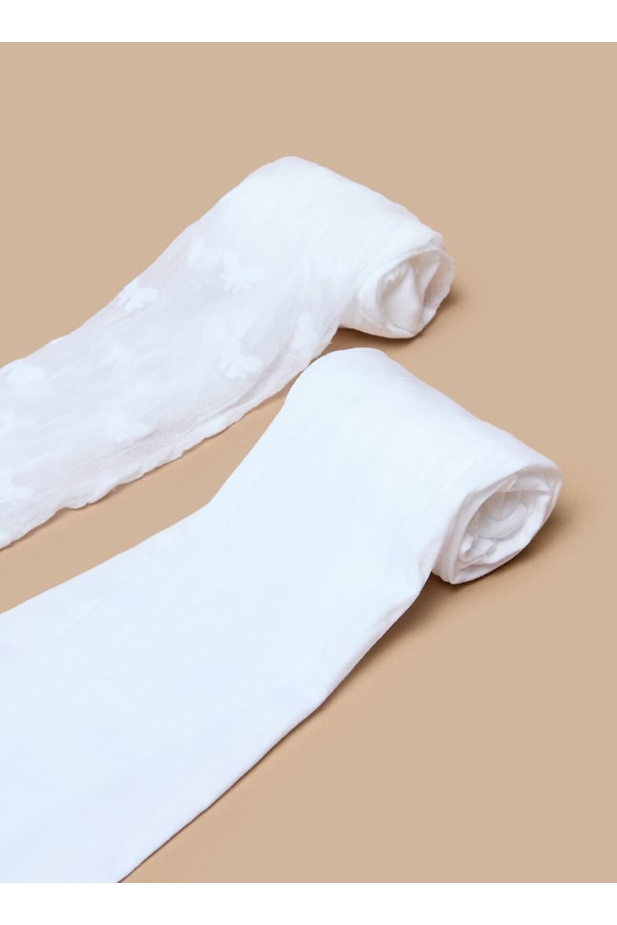 Little Missy-Assorted Tights with Elasticated Hem - Set of 2 2
