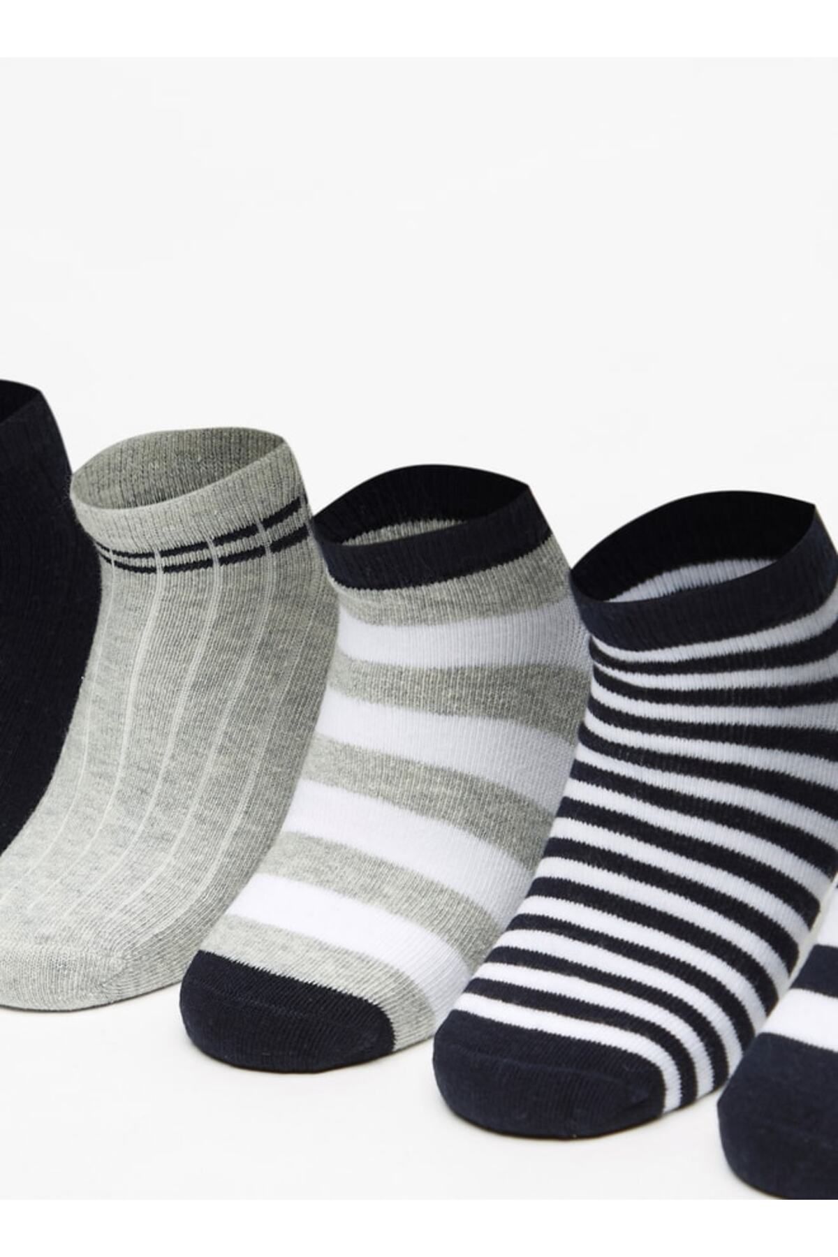 LBL by Shoexpress-Assorted Ankle Length Socks - Set of 5 2