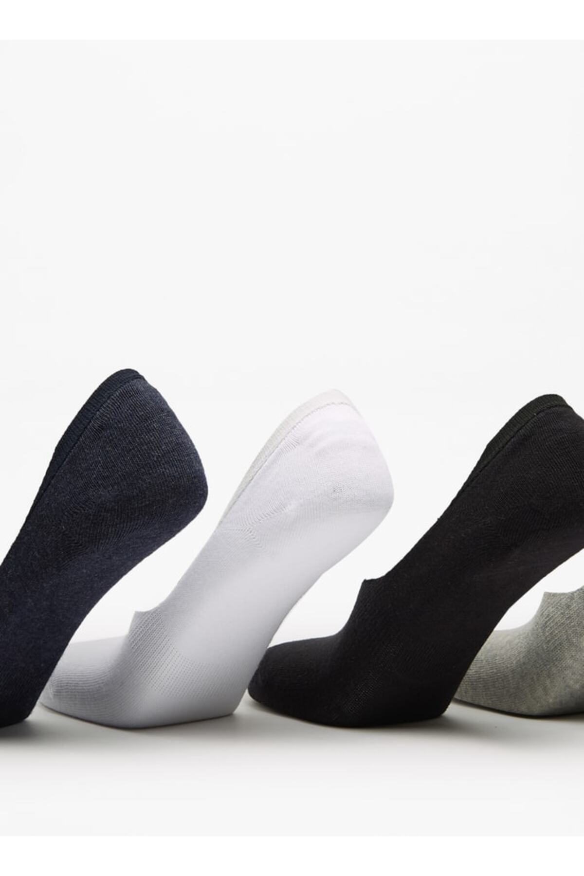 LBL by Shoexpress-Solid No Show Socks - Set of 5 2