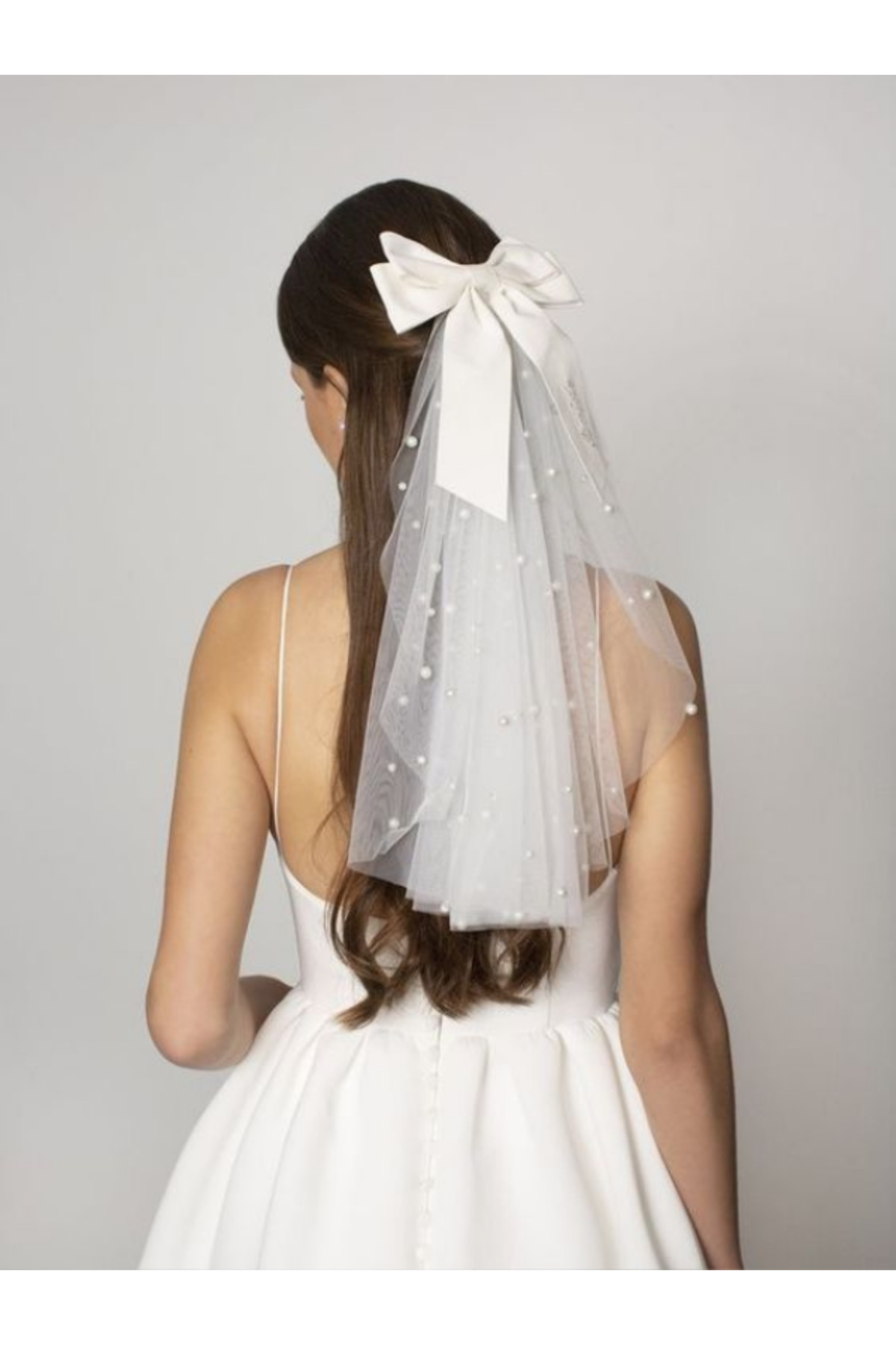 Off-White Veil 50 cm Scalloped 1. Quality Imaginary Tulle Bible Wedding Veil
