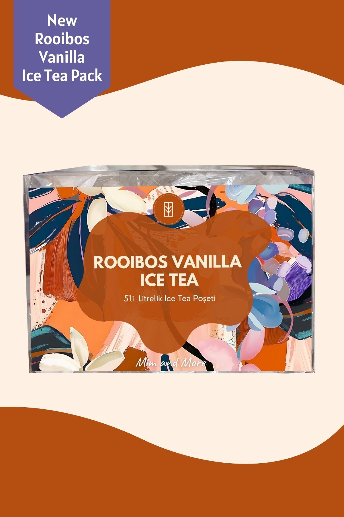 Mim and More Rooibos Vanilla Ice Tea Pack - Cold Tea Pack, 5X20 g