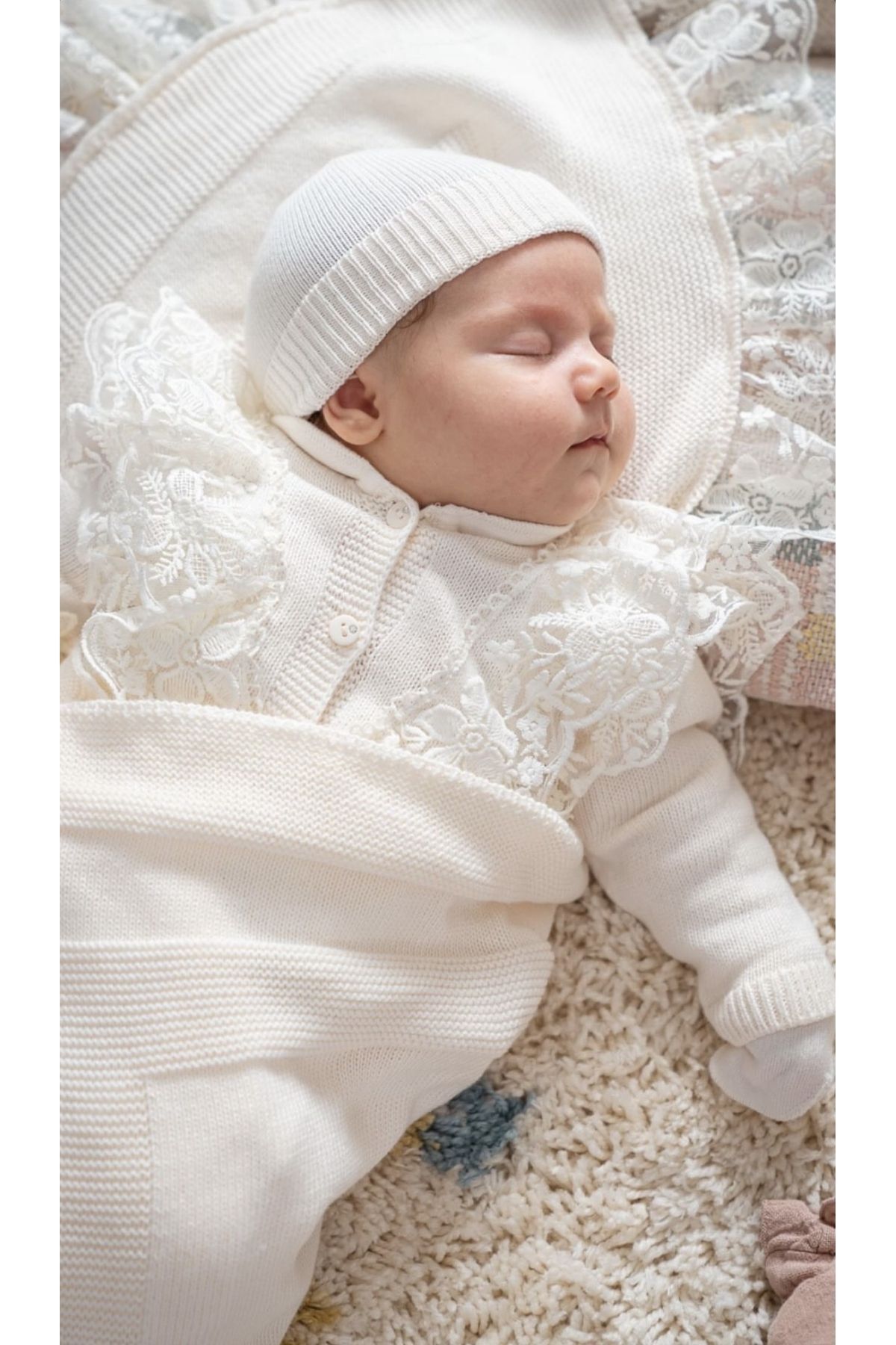 ست نوزادی دخترانه بژ Nipperland | BBW8068 اورجینال - تصویر 6