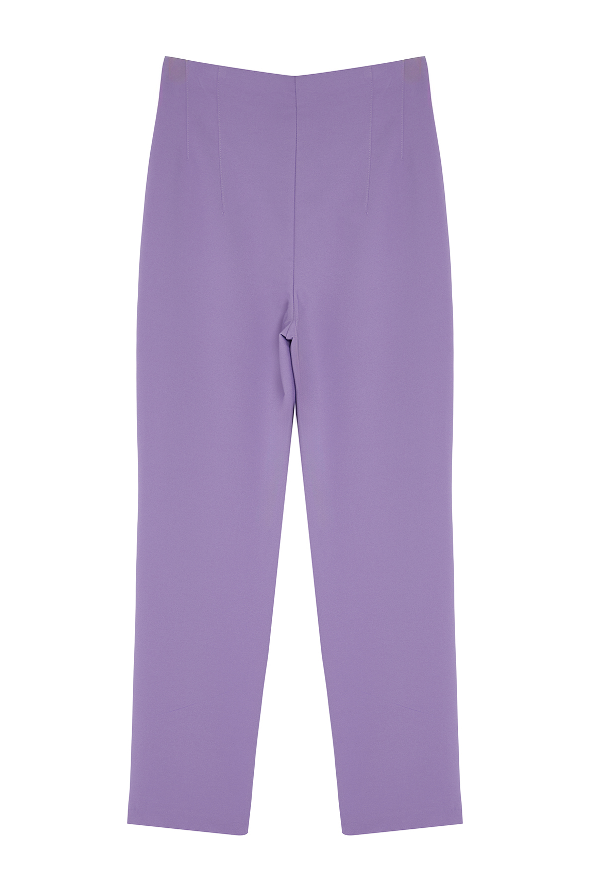 lilac cigarette trousers Trendyol Collection Lila Cigarette Molded Pencil High Waist Ankle Length  Woven Fabric Pants Twoss20Pl0515- Trendyol