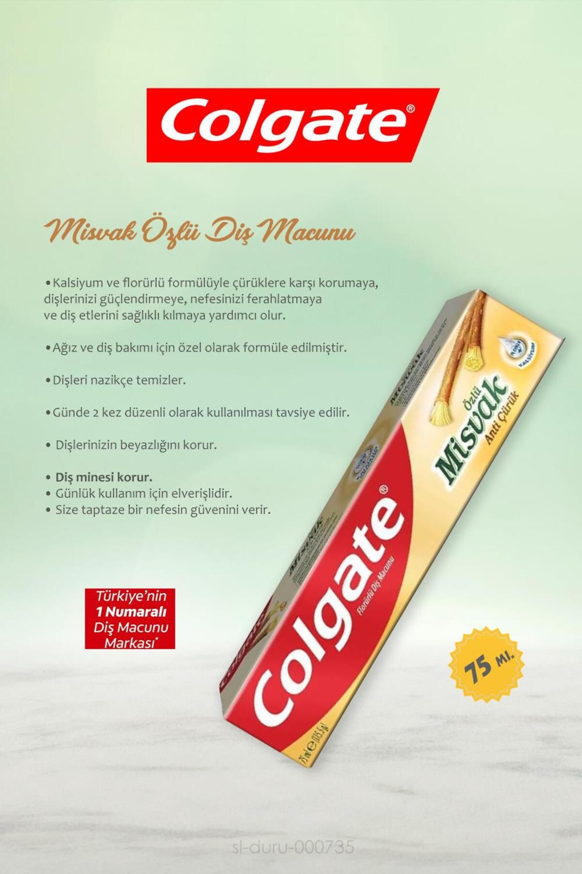 Colgate-75 ml Miswak Extract Toothpaste - Buy 7 Packs and Pay 6 Packs, 5 Compartment Squeezing Apparatus 2